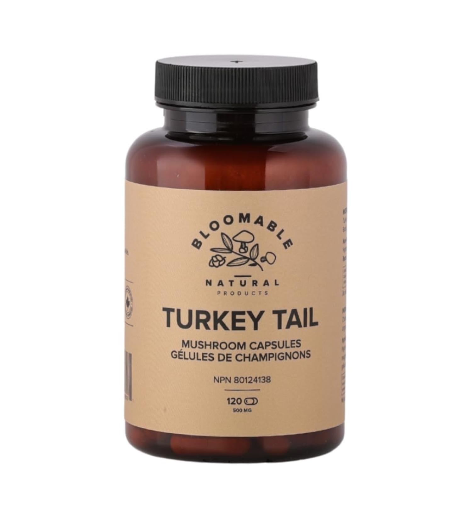 Turkey Tail Mushroom Capsules by Bloomable I Gut Health and Immunity (120 capsules) 120 count (Pack of 1) - Buy Online on GoSupps.com