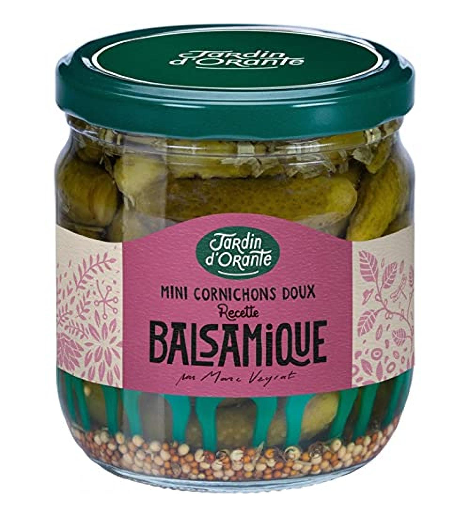 Le Jardin D'Orante Le Jardin d'Orante Mini Balsamic Condiment Pickles 185g Jar Net Drip