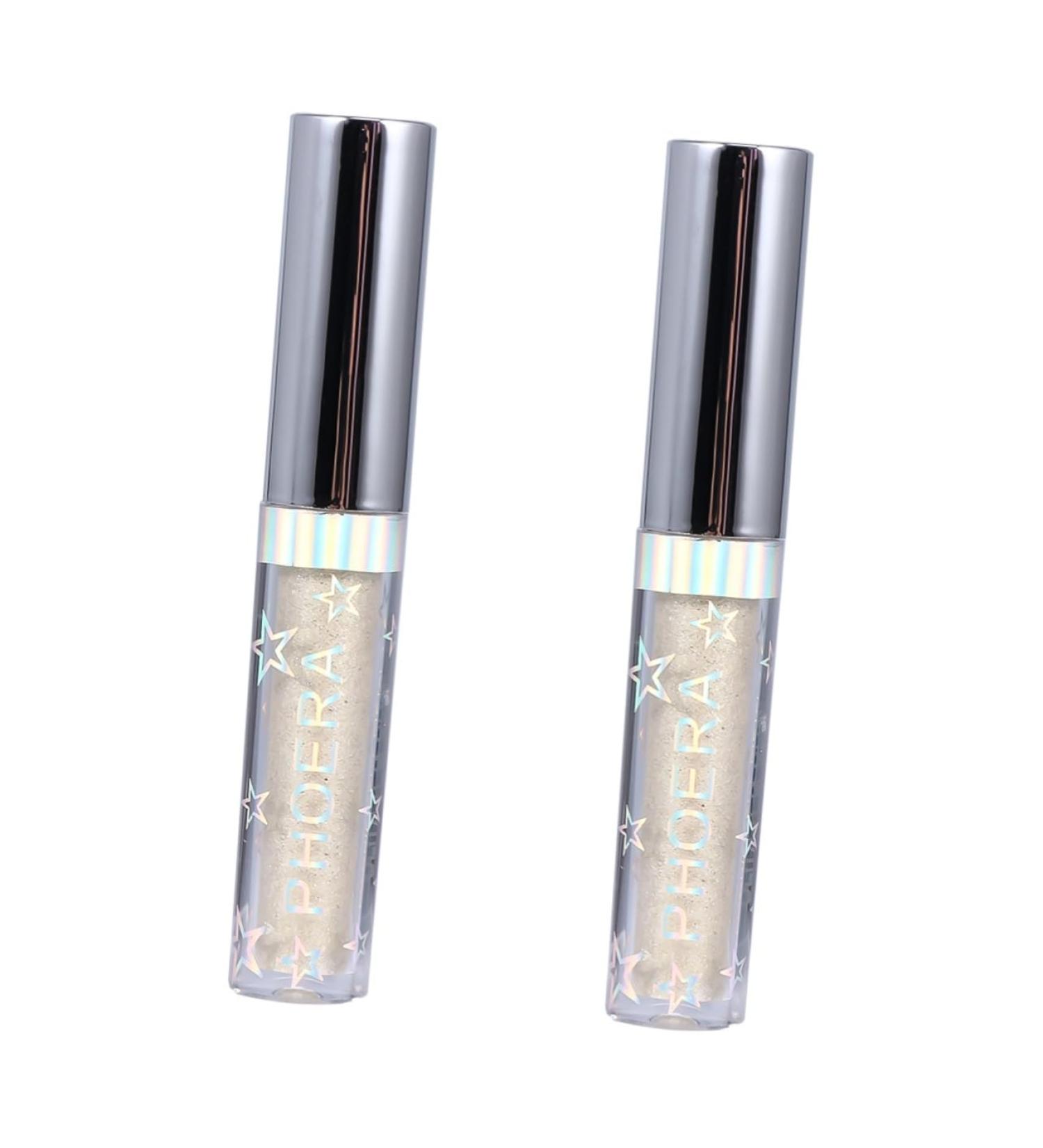 FOMIYES 2pcs Eye Light Eyeshadows Glitter Eyeshadow Glow Pearlescent Eyeshadow Liquid 1 count (Pack of 1) Goldenx2pcs - Buy Online on GoSupps.com