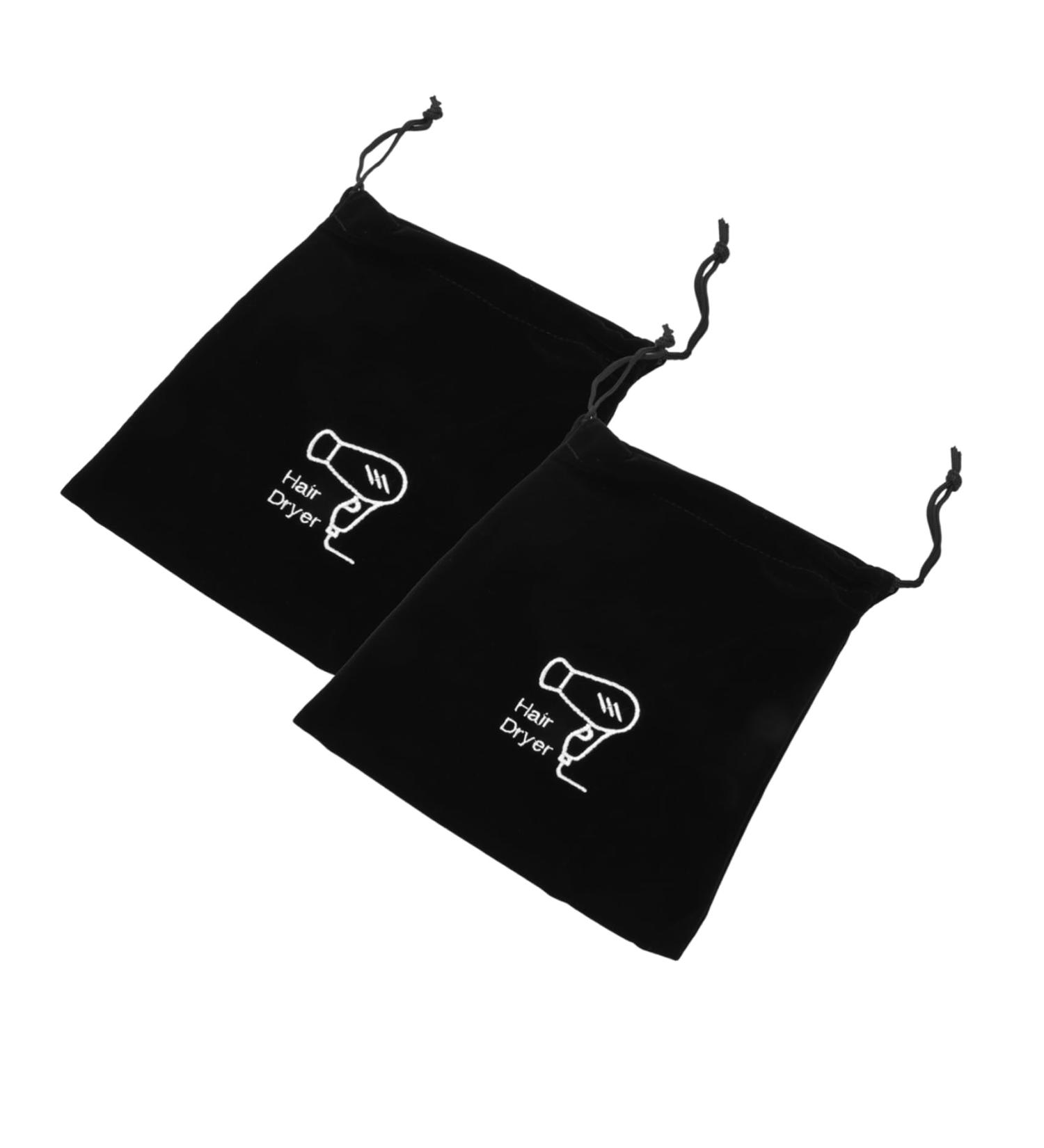TOVINANNA 2pcs Storage Bag Styling Tool Organizer Hair Wand Bag Drawstring Hair Dryer Pouch Gym Bag Velvet - Buy Online on GoSupps.com