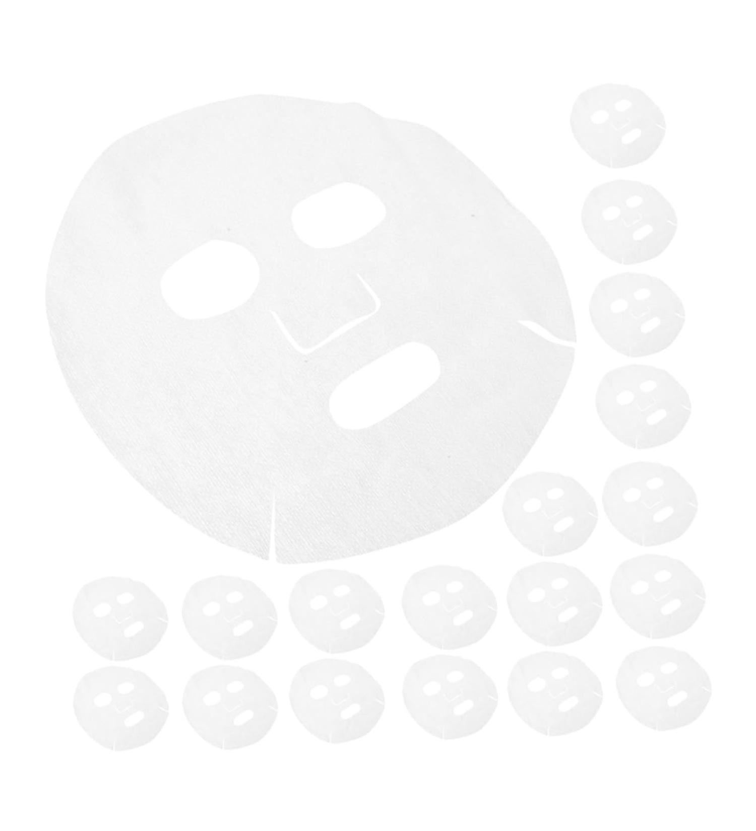 100 Pi ces Masques Faciaux DIY Non Tiss Blanc Feuilles de Masque Visage et Respirantes pour Soins Peau Quotidiens Exfoliation et Purification Domicile - Buy Online on GoSupps.com