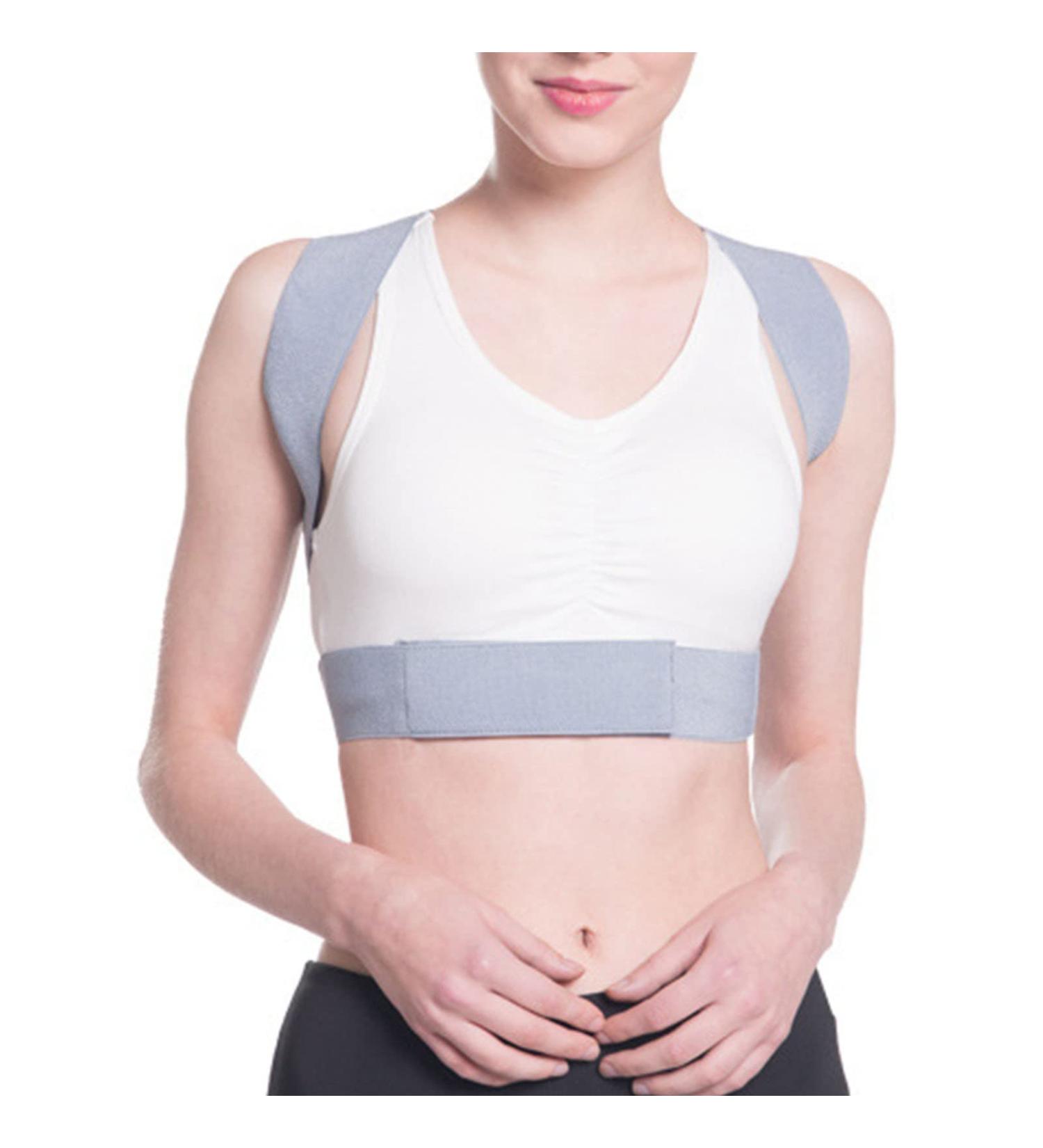 Adjustable Back Bandage for Posture Correction | Soft Breathable Neoprene | Comfortable Support for Women & Men (L) - Buy Online on GoSupps.com