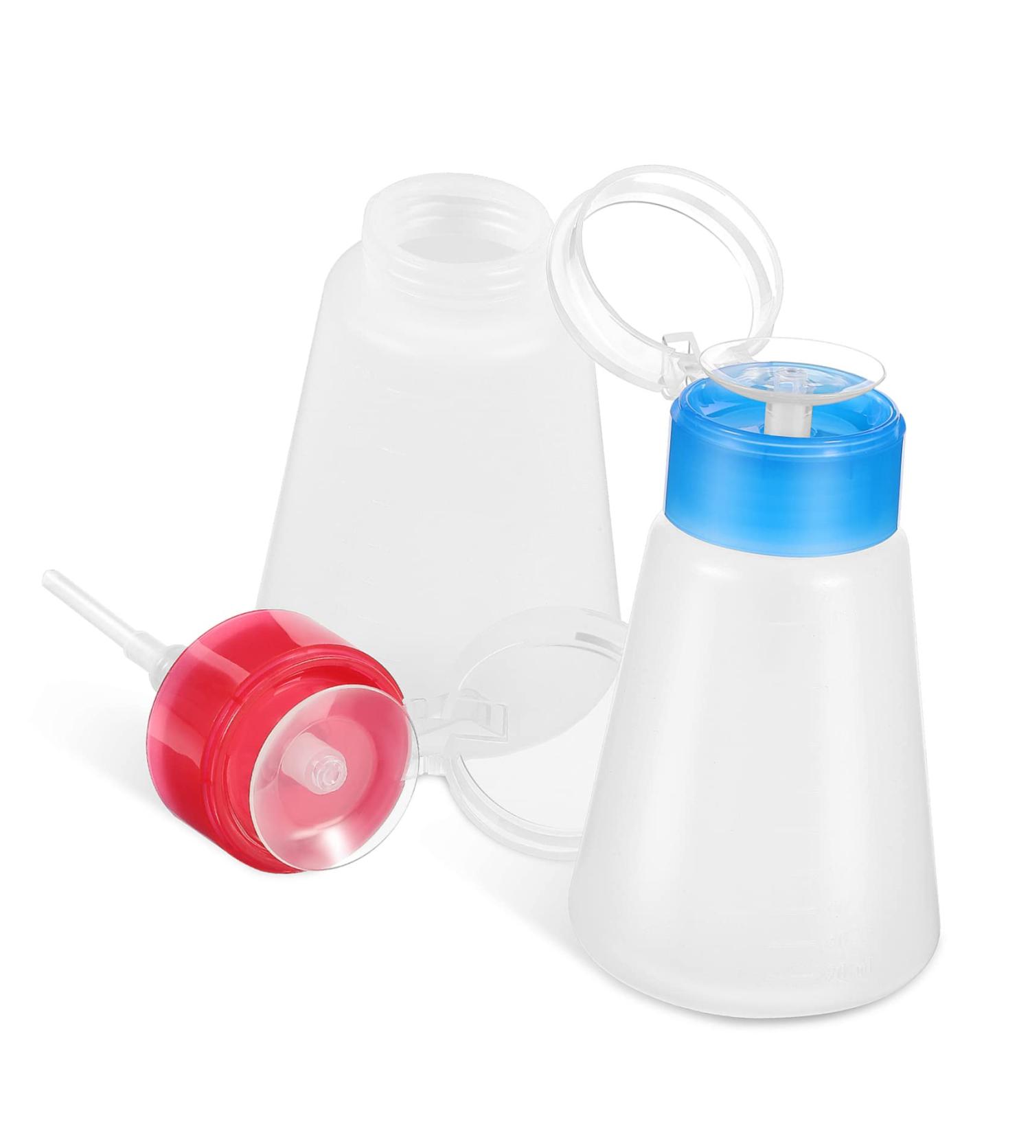  Beatifufu 2pcs Push Down Pump Bottles Waterproof for Nail Polish Remover Travel Bottles Practical - Buy Online on GoSupps.com