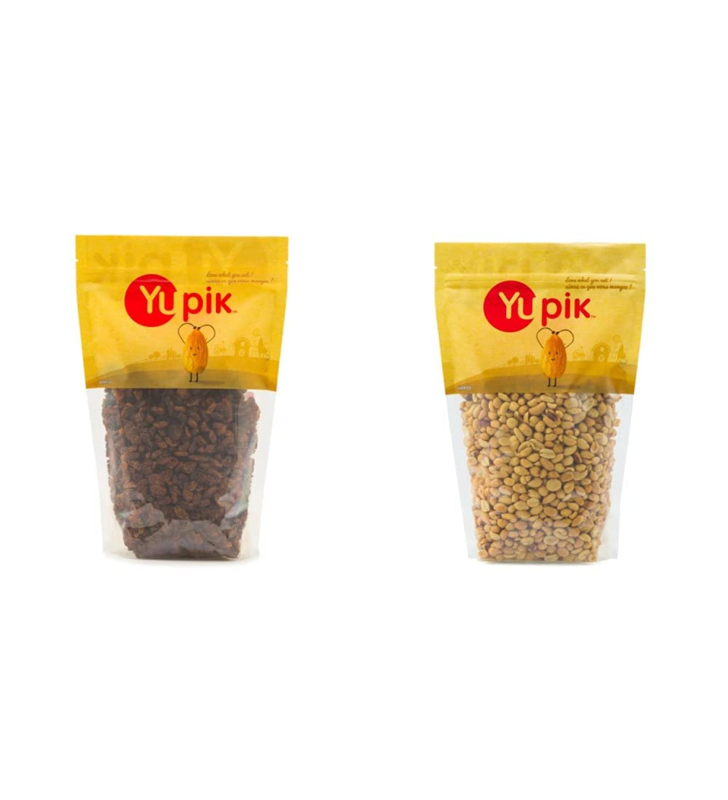 Yupik Sultana Raisins Dried Fruit 1Kg & Blanched Roasted Peanuts (Salted) Nuts No Skins No Shell 1Kg Raisins + Roasted Peanuts (Salted) 1 kg (Pack of 1)