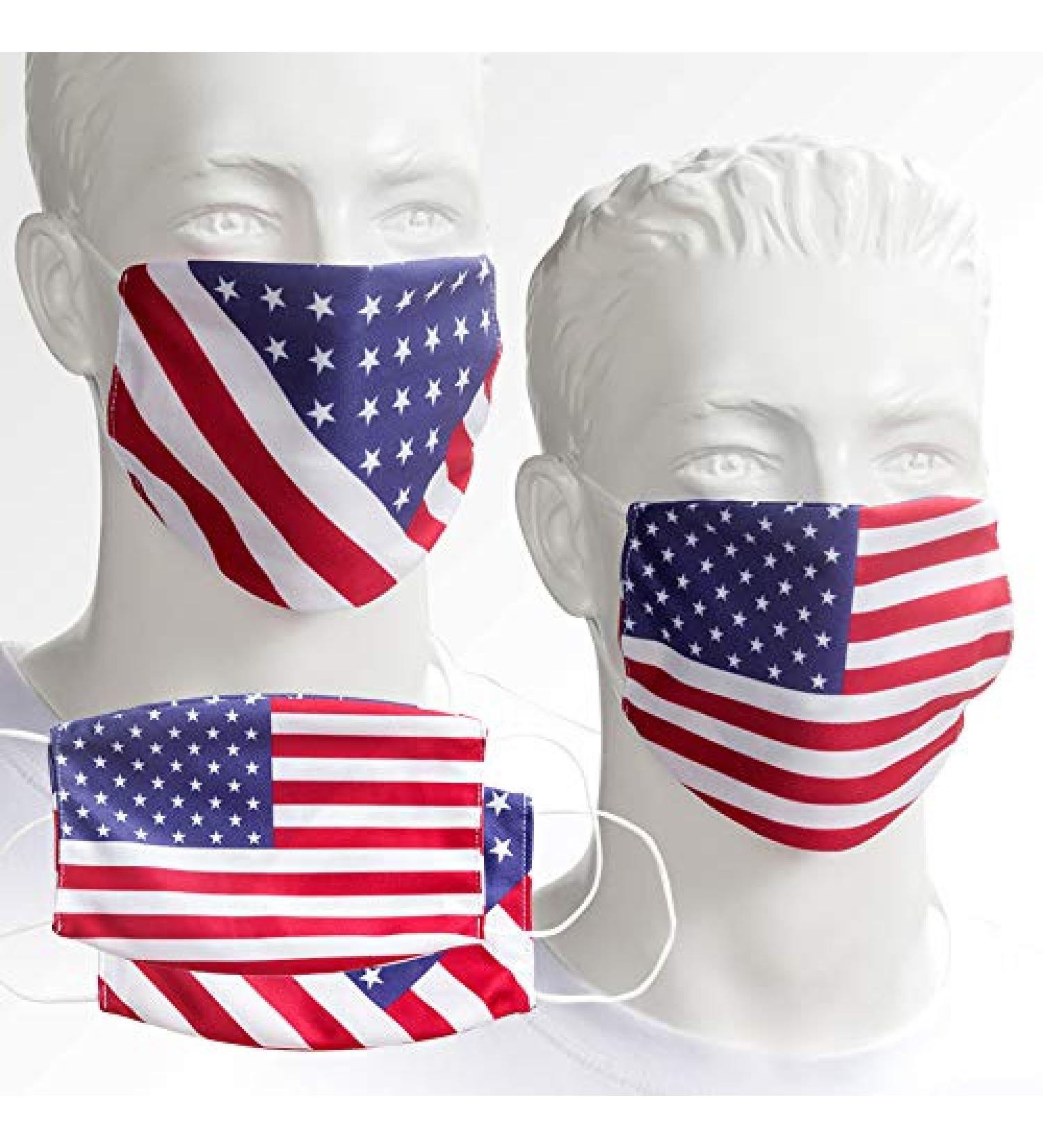 American Flag Reusable fabric face mask USA