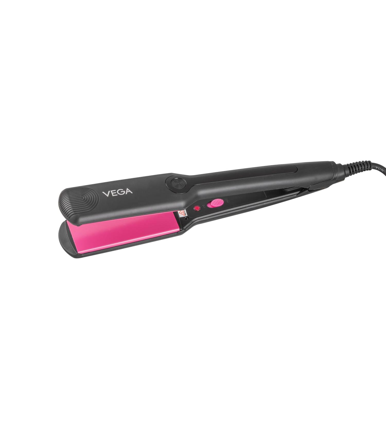 VEGA Ultra Shine Hair Straightener - Premium Black Styling Tool for Silky Smooth Hair - Buy Internationally - Buy Online on GoSupps.com