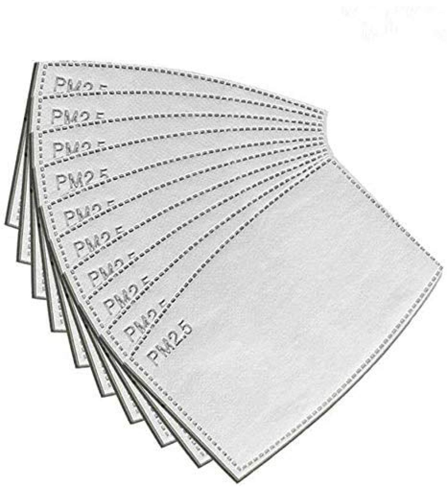 Buy 50 PM2.5 Replaceable Activated Carbon Filters - 5-Layer Protective Insert | Carbon Filter Replacement for Optimal Air Quality - Buy Online on GoSupps.com