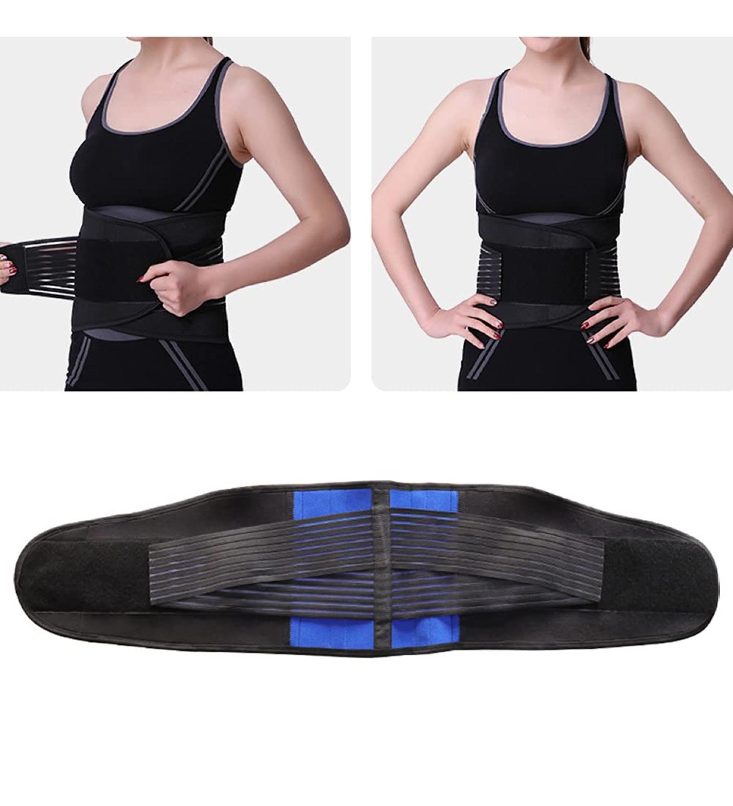 Derbut Lower Back Support Belt | Adjustable Tiller Trainer Girdle | Posture Corrector for Sciatica Herniated Disc & Scoliosis | Pain Relief for Men & Women | Size 3XL - Buy Online on GoSupps.com