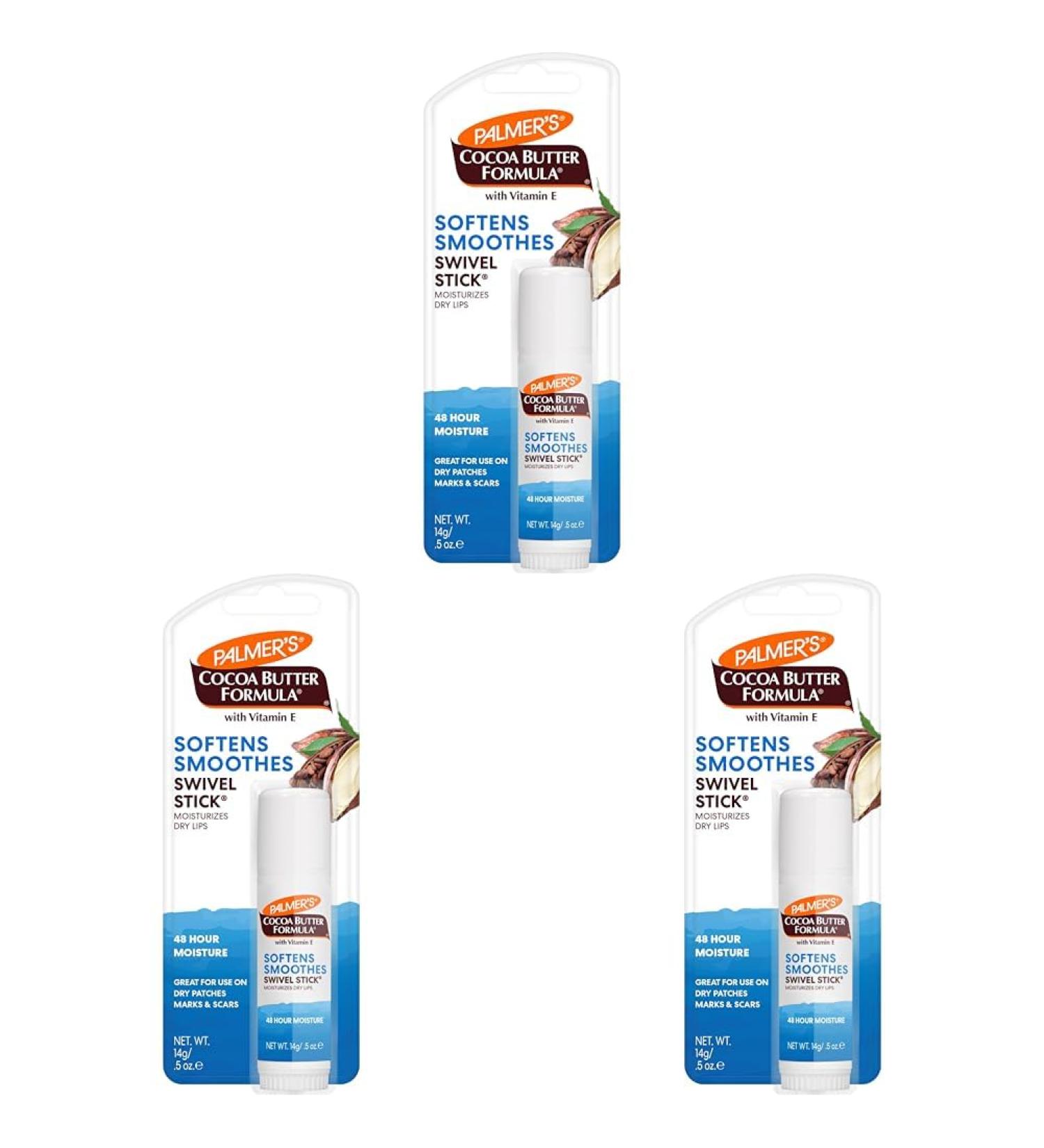 Palmer's Cocoa Butter Formula Moisturizing Swivel Stick with Vitamin E - 3 Pack | Hydrating Skin Care for Dry Skin - Buy Online on GoSupps.com