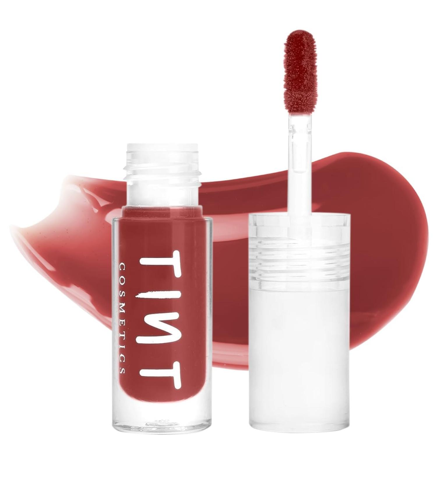 T-int C-osme tics Brick Red Lip Gloss 2.5ml | Non-Sticky Hydrating Lightweight Long-Lasting | High Shine Liquid Lip Gloss for Girls & Women - Buy Online on GoSupps.com