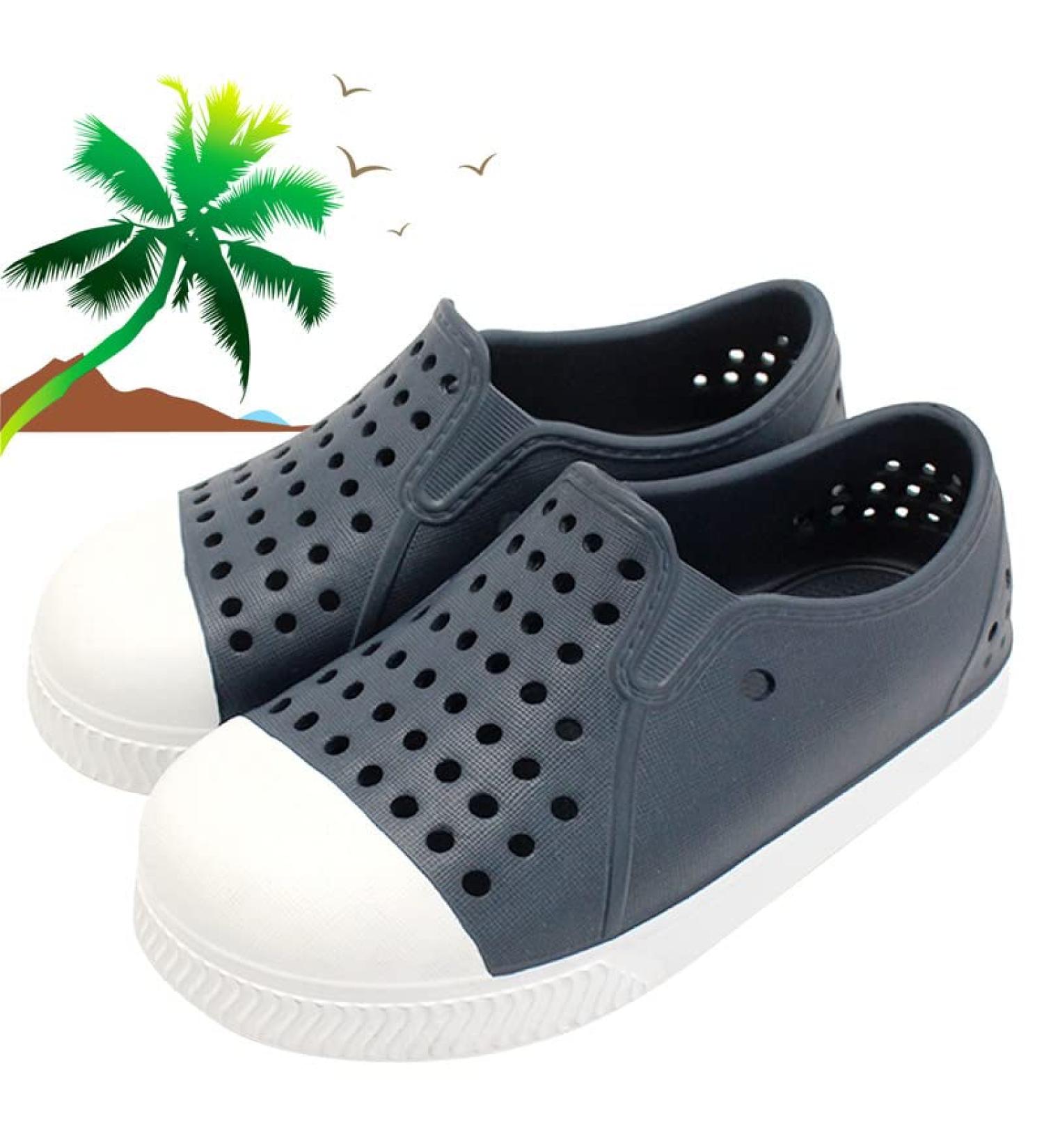Ryhoow Kids Water Shoes | Lightweight Breathable Garden Clogs | Quick Dry Beach Sneaker | Anti-Slip Sandal for Outdoor & Indoor | Blue - Size 10.5-11 Little Kid - Buy Online on GoSupps.com