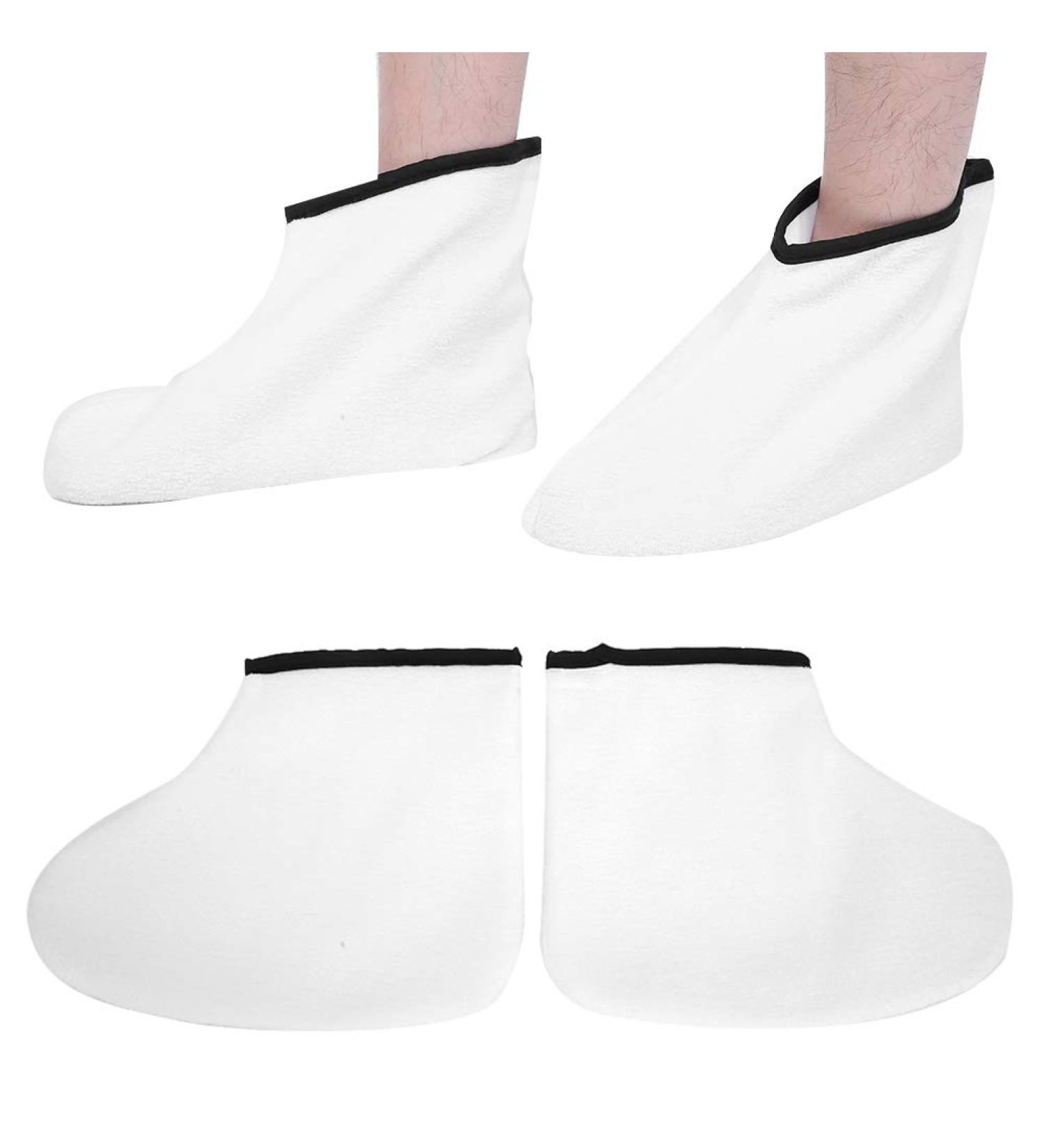 ZJchao Paraffin Booties Adjustable Hook Loop Design Assisting Paraffin Wax Heat Preservation with Beauty Wax Foot Care and Maintenance - Buy Online on GoSupps.com
