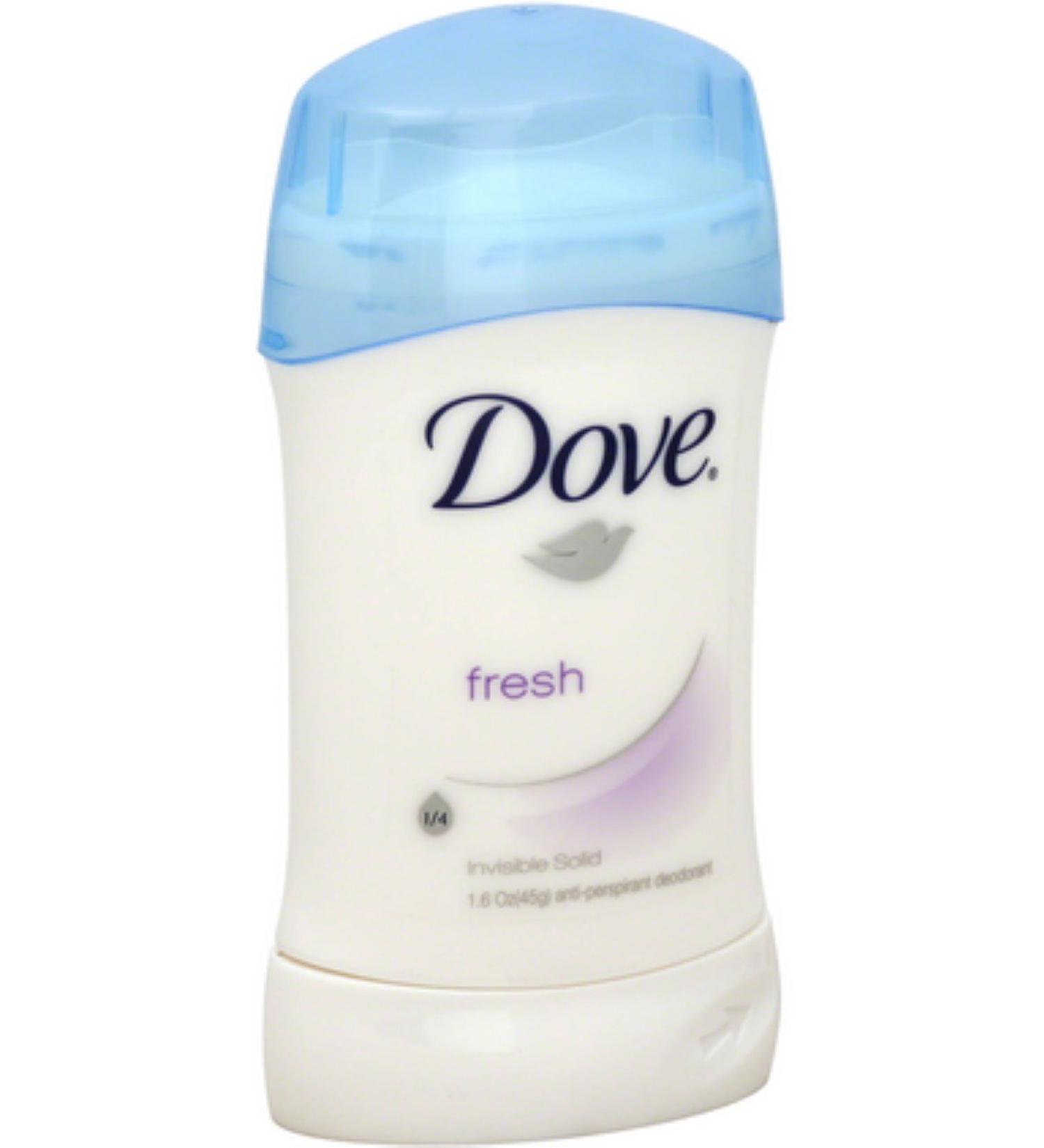 Dove Deodorant 1.6 Ounce Invisible Solid Fresh (47ml) (2 Pack)