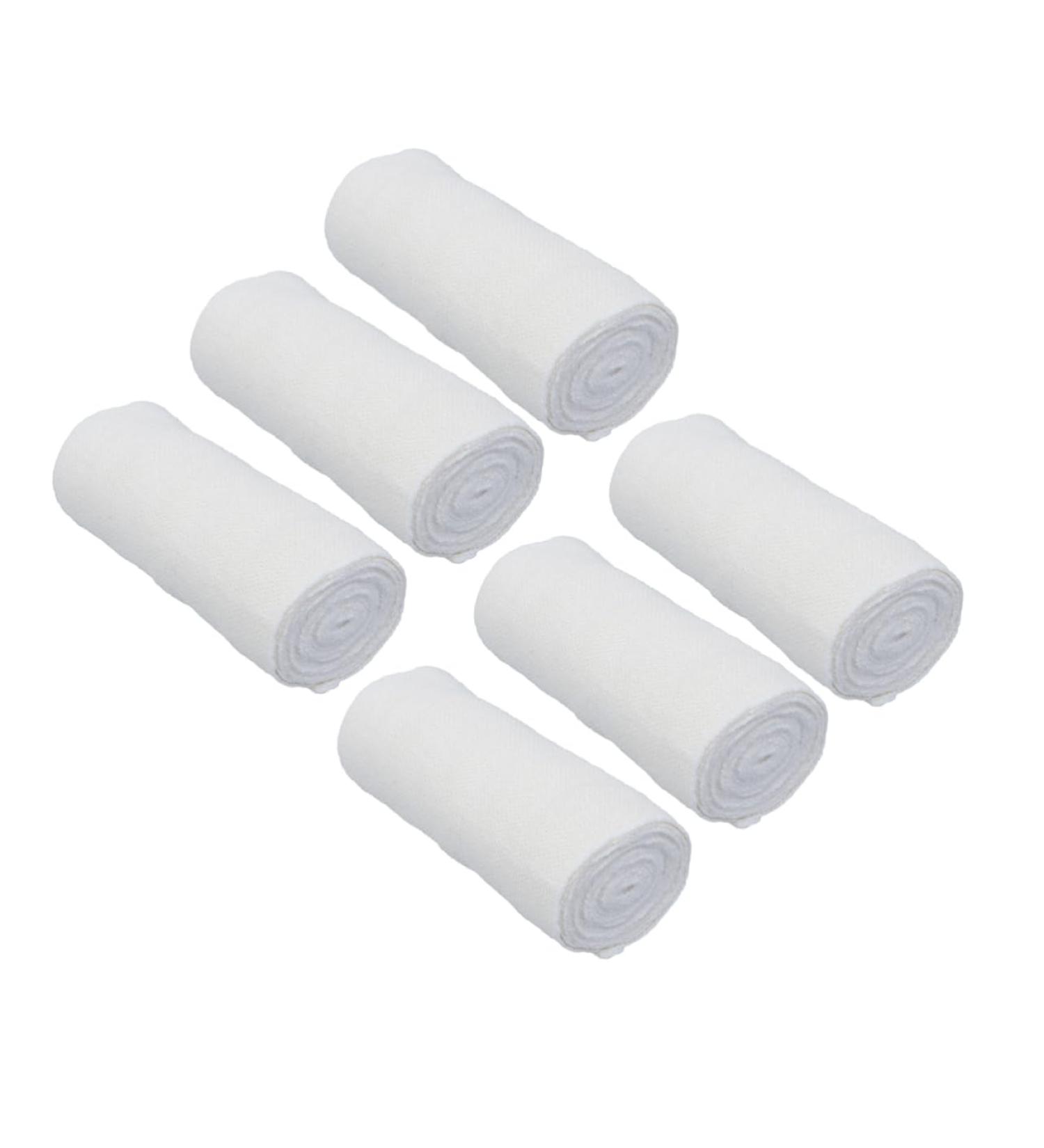 Mobestech 6 Roll Elastic First Aid Supplies - Comfortable Cotton Compression Bandages for Excellent Support | Ideal for Schools & International Shipping - Buy Online on GoSupps.com