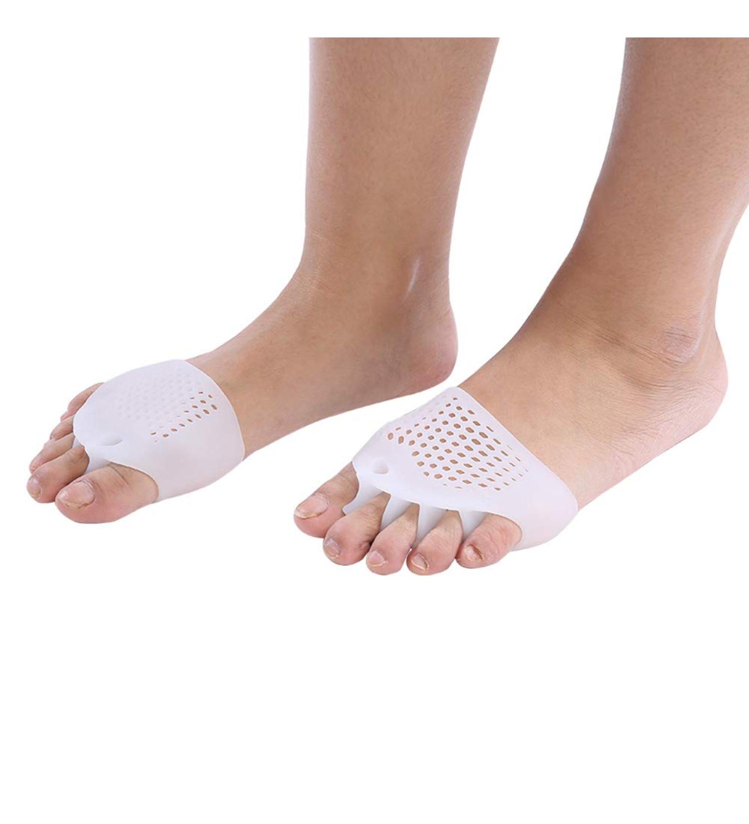 Salmue Silicone Foot Separator - 1 Pair Bunion Straightener & Hallux Valgus Corrector - Day & Night Use - Restore Toes to Original Shape - Buy Online on GoSupps.com