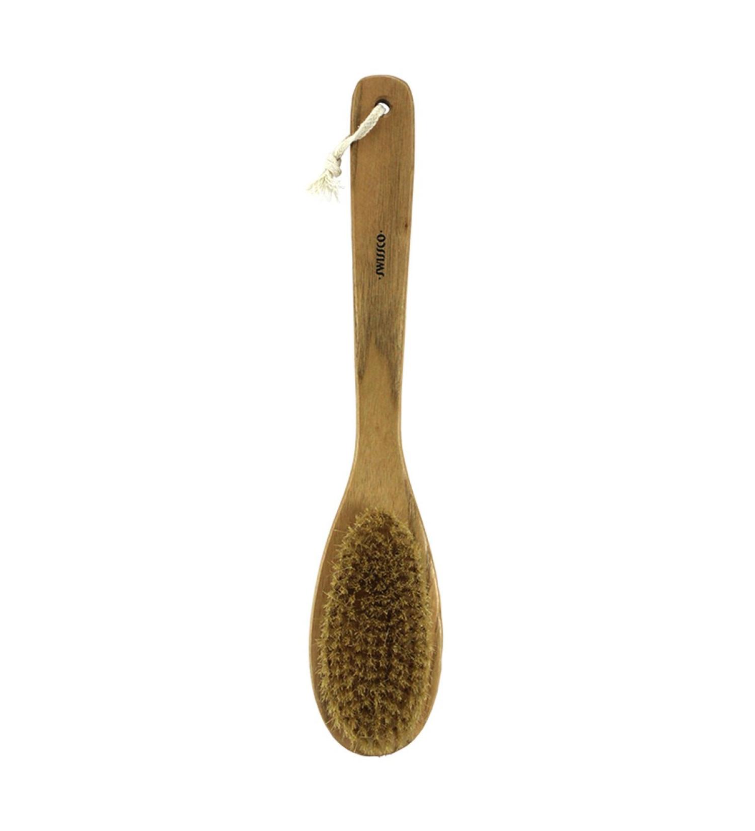 SWISSCO BATH BRUSH ASHWOOD OVAL HEAD  1 EA