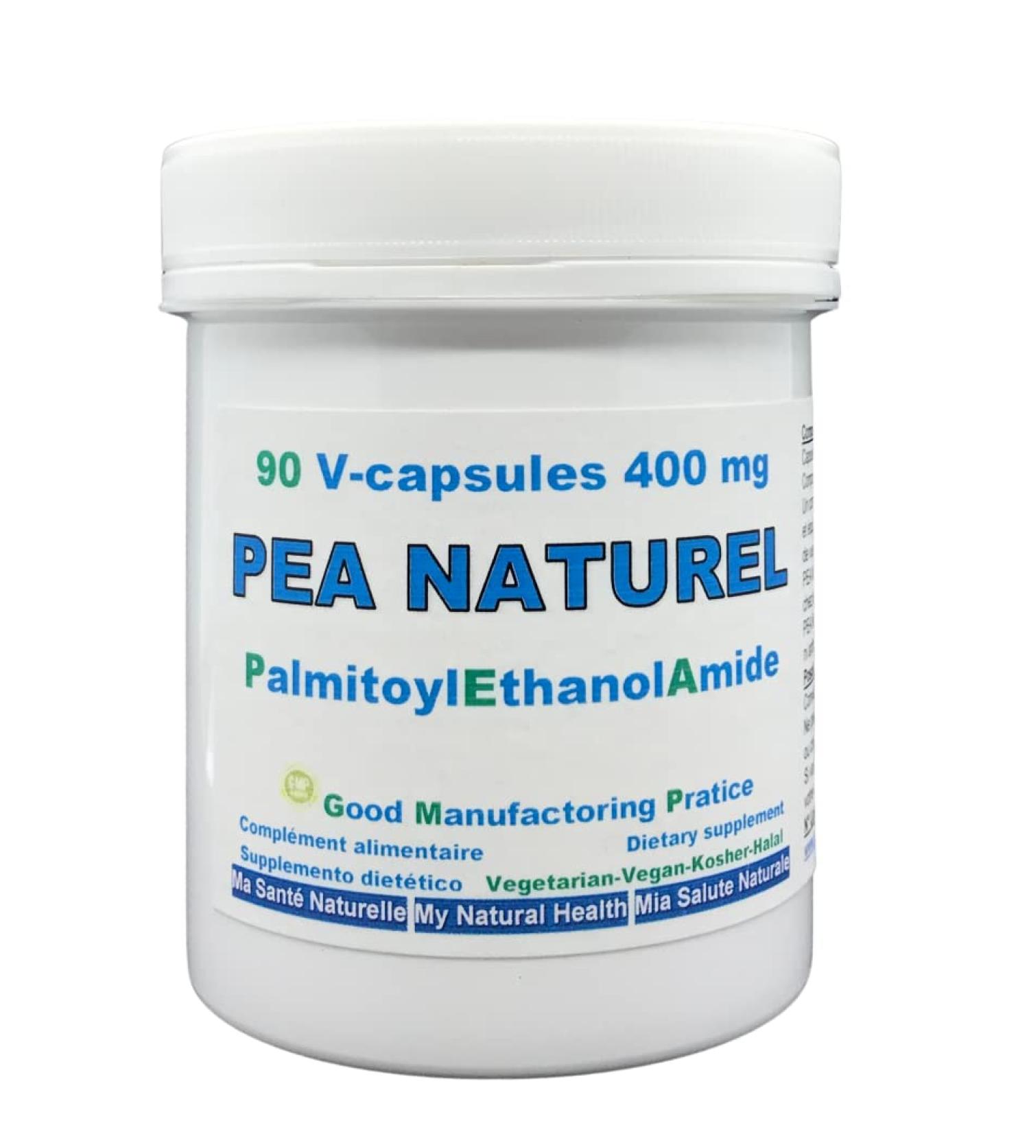 Premium Micronized Natural PEA Palmitoylethanolamide - 90 Vegetable Capsules (1 Month Dosage) Made in the EU Also Available in 30 and 270 Capsules - Buy Online on GoSupps.com