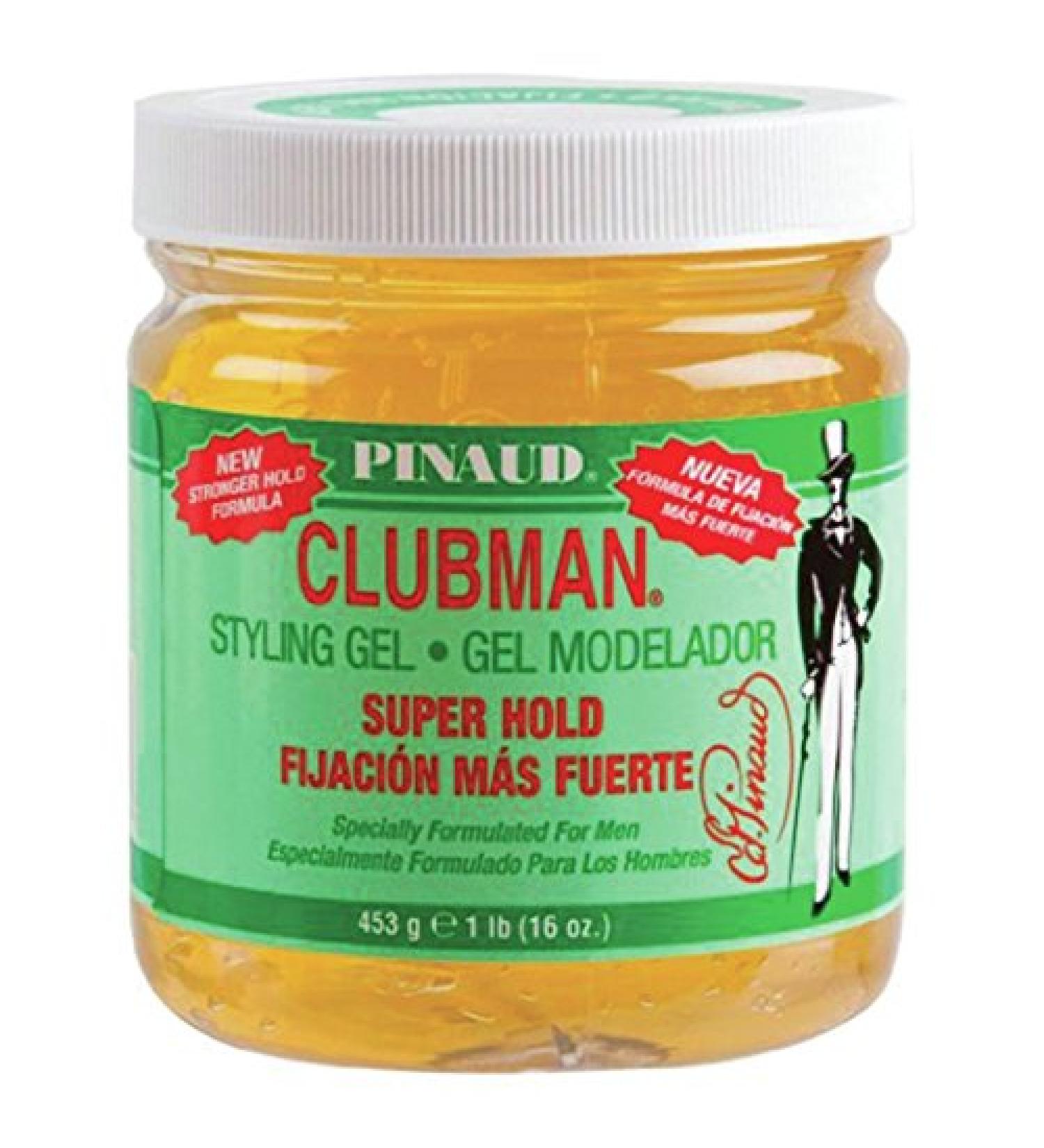 Clubman Pinaud Superhold Styling Gel Specially Formulated for Men 16-Ounce (Pack of 3)