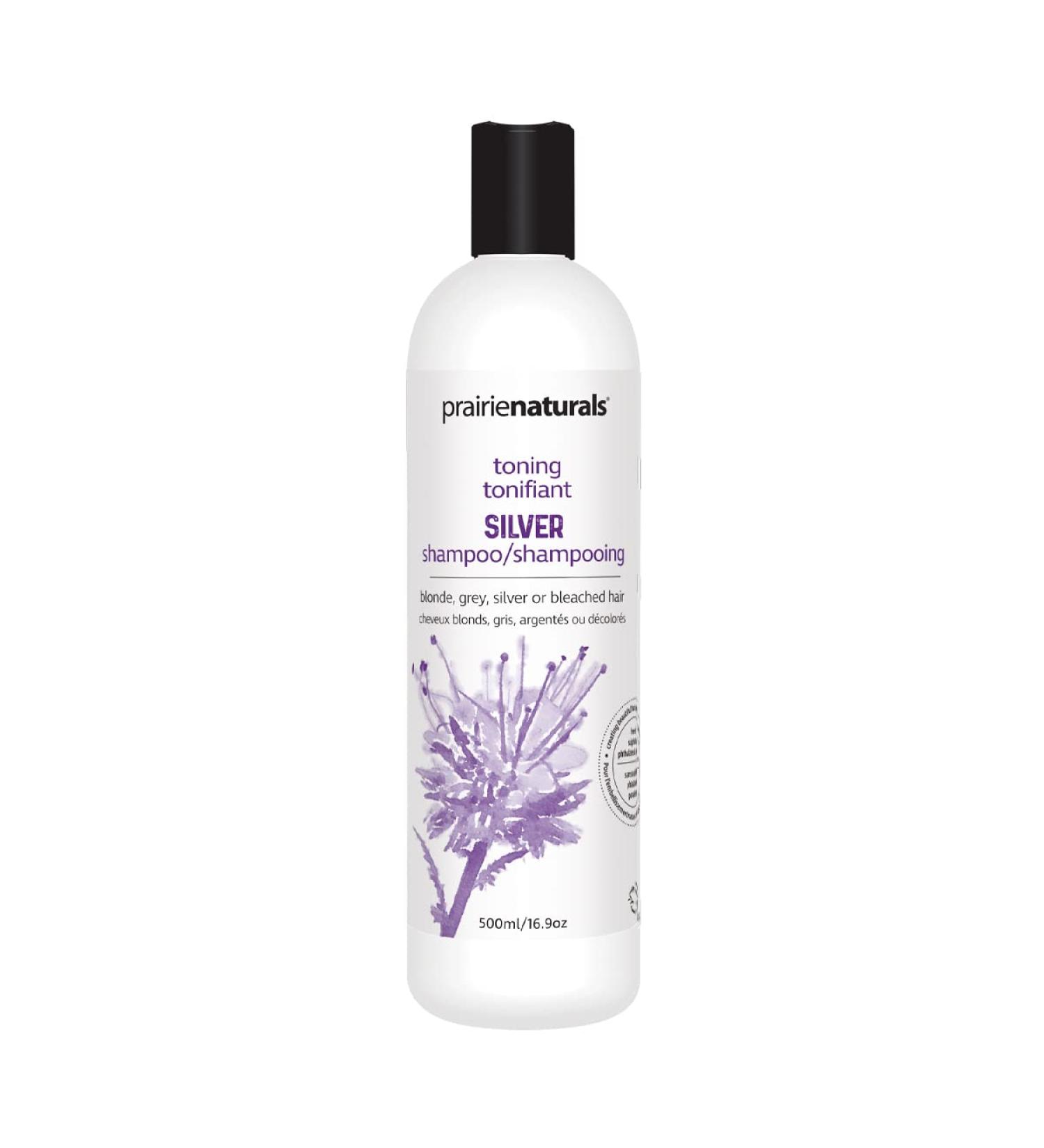 Prairie Naturals Silver Shampoo for Blonde & Grey Hair 500ml - Buy Online on GoSupps.com