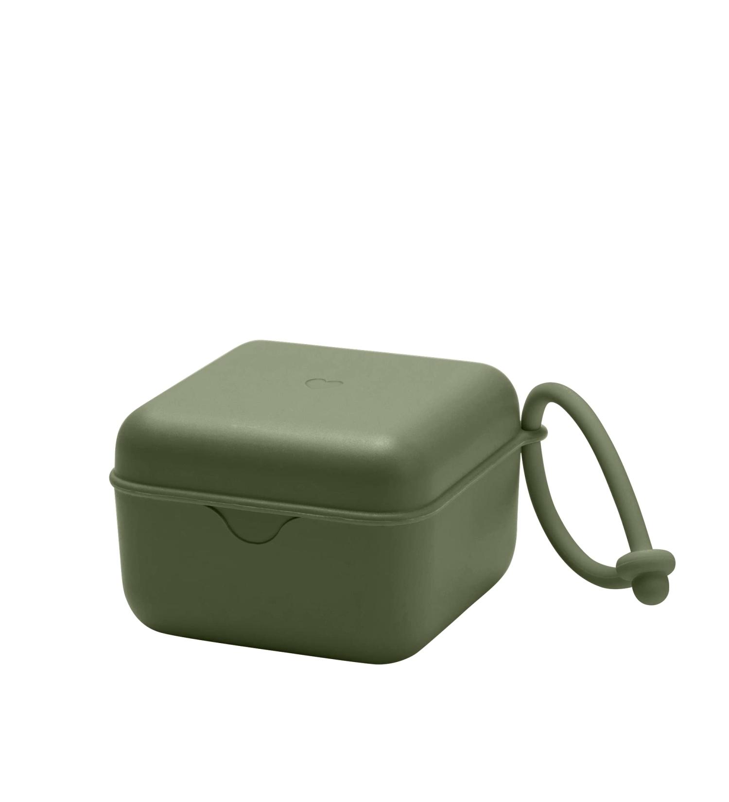 BIBS Dummy Box: Steriliser Case with Strap, 100% BPA Free - Hunter Green - Buy Online on GoSupps.com