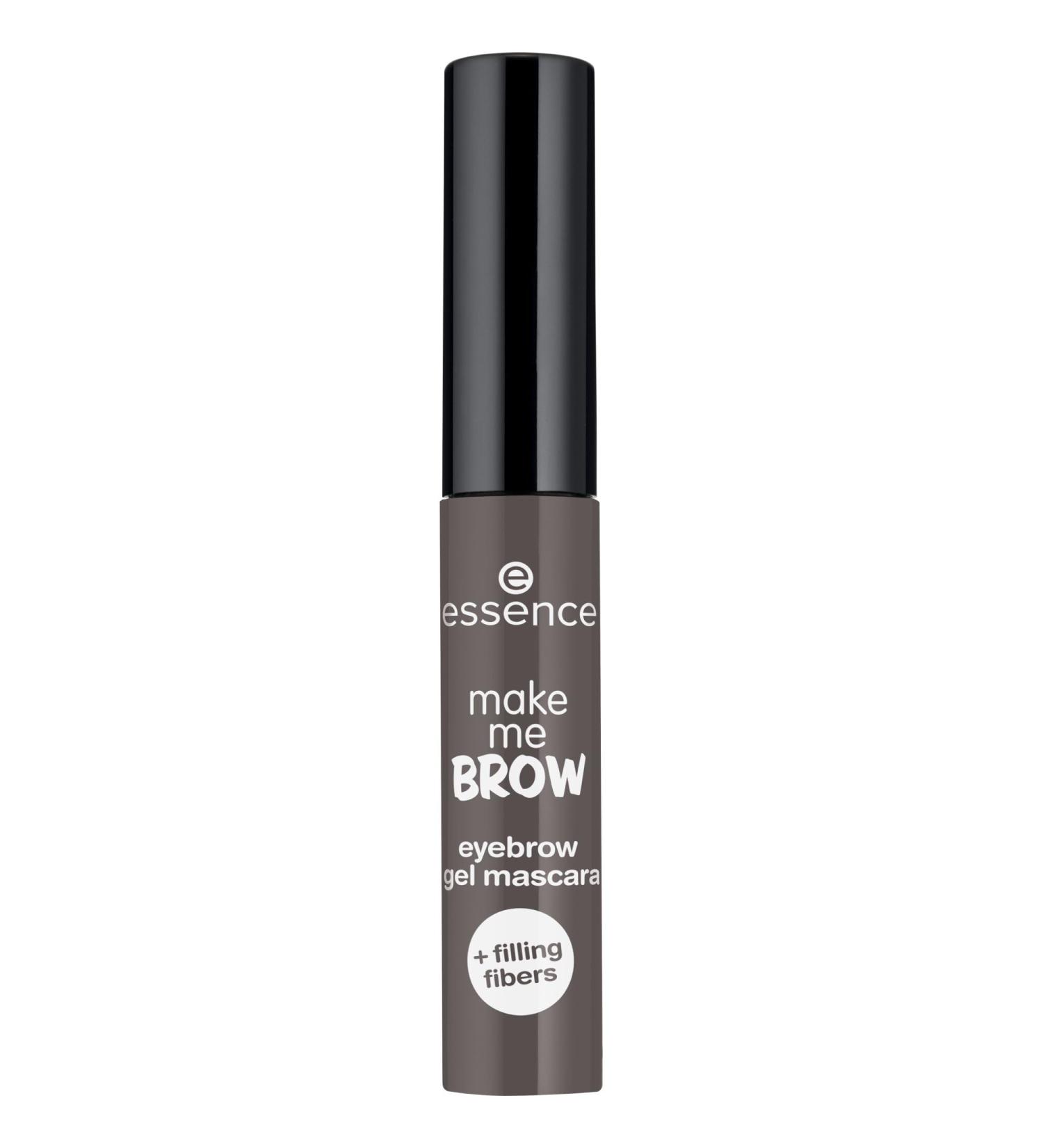 Essence Make Me Brow Eyebrow Gel Mascara No. 04 Ashy Brows - Vegan Fibers for Defining Brown Eyebrows (3.8ml) - Buy Online on GoSupps.com