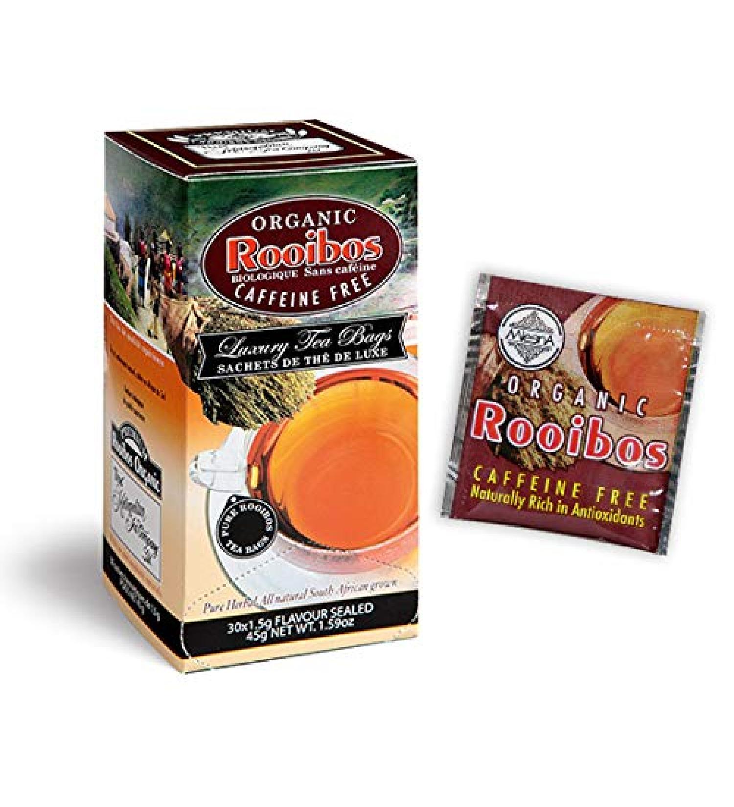 Mlesna Rooibos Caffeine Free Infections Tea Mlesna Box of 180 Filters - Rooibos infusion is a healthy drink and delicate aroma which protects the stomach and releases strength training.