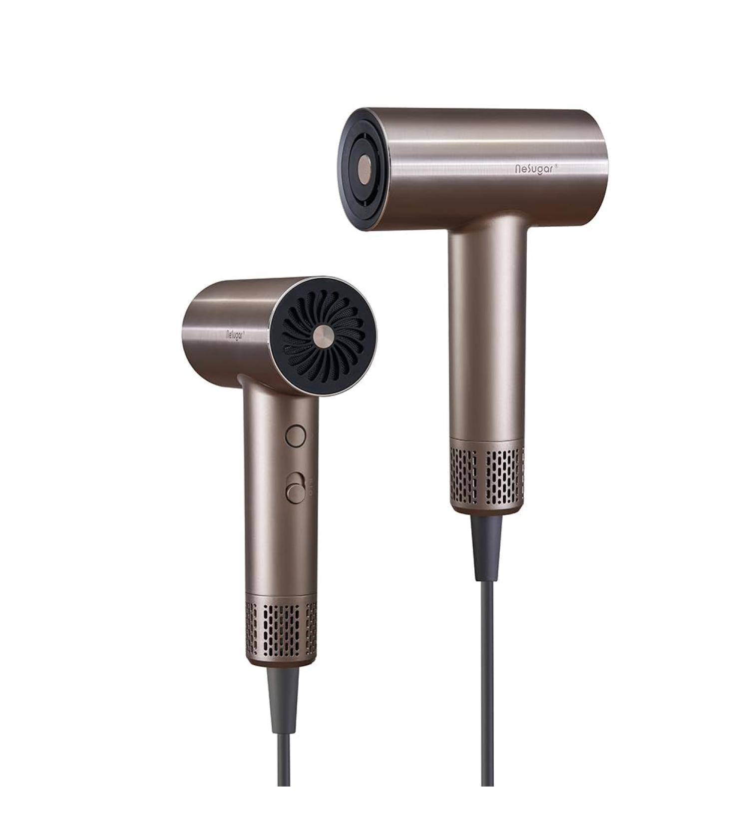 High Speed Hair Dryer - 110 000 RPM Brushless Motor Ionic Technology 2 Speed & 3 Temperature Settings - Metallic Feel (HD01 Gold - Buy Online on GoSupps.com