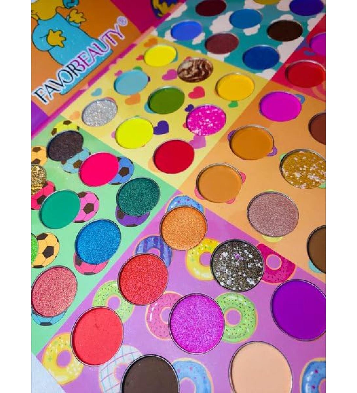 54 Color Glitter Eyeshadow Palette - Vibrant Shades for All Girls | Simpson | 1 Ounce - Buy Online on GoSupps.com