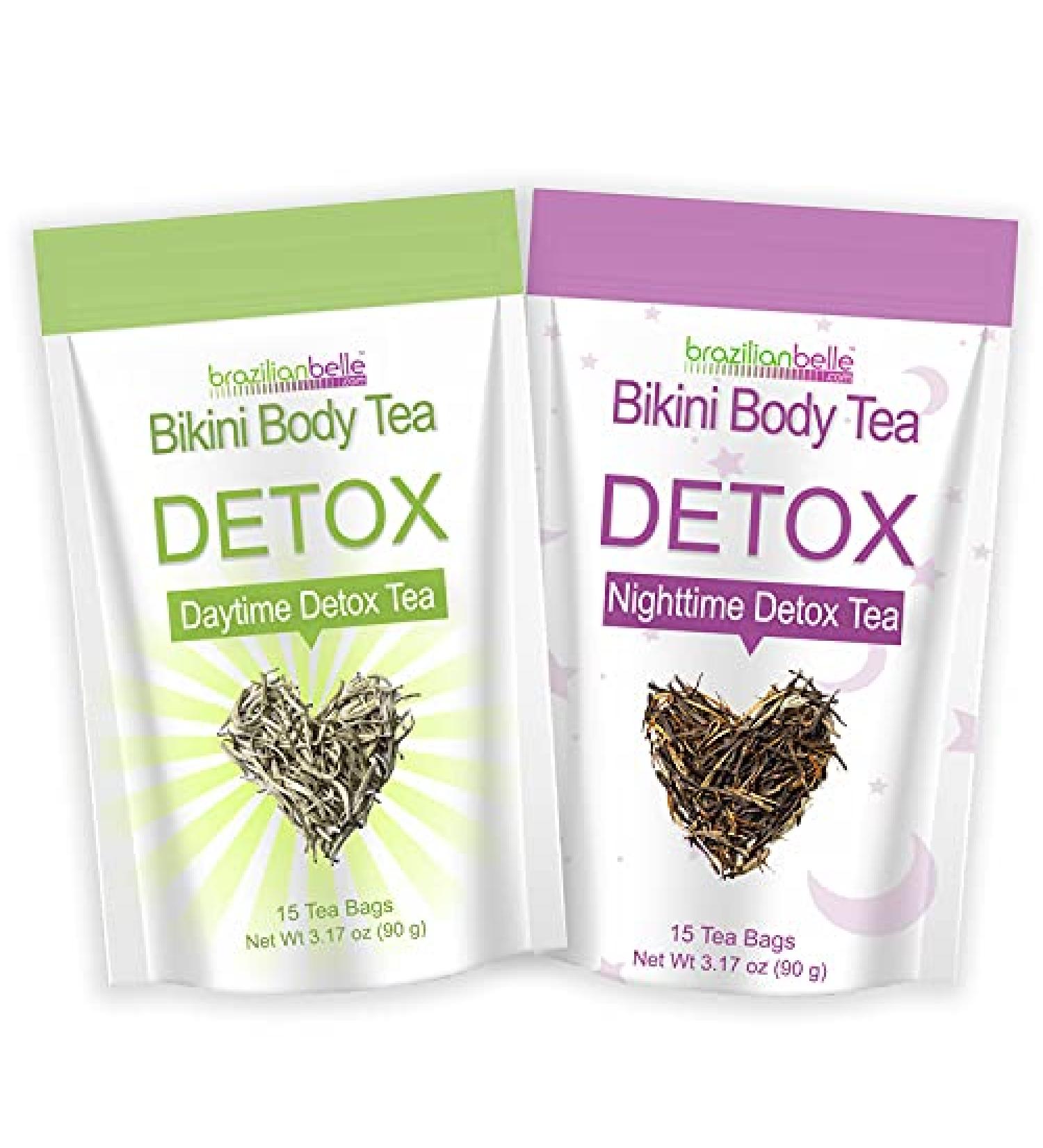 Brazilian Belle Bikini Body Detox & Cleanse Bundle Pack - 30 Tea Bags, Boost Energy, Manage Weight, Reduce Bloating & Stress - 15 Count (Pack of 2) - Buy Online on GoSupps.com