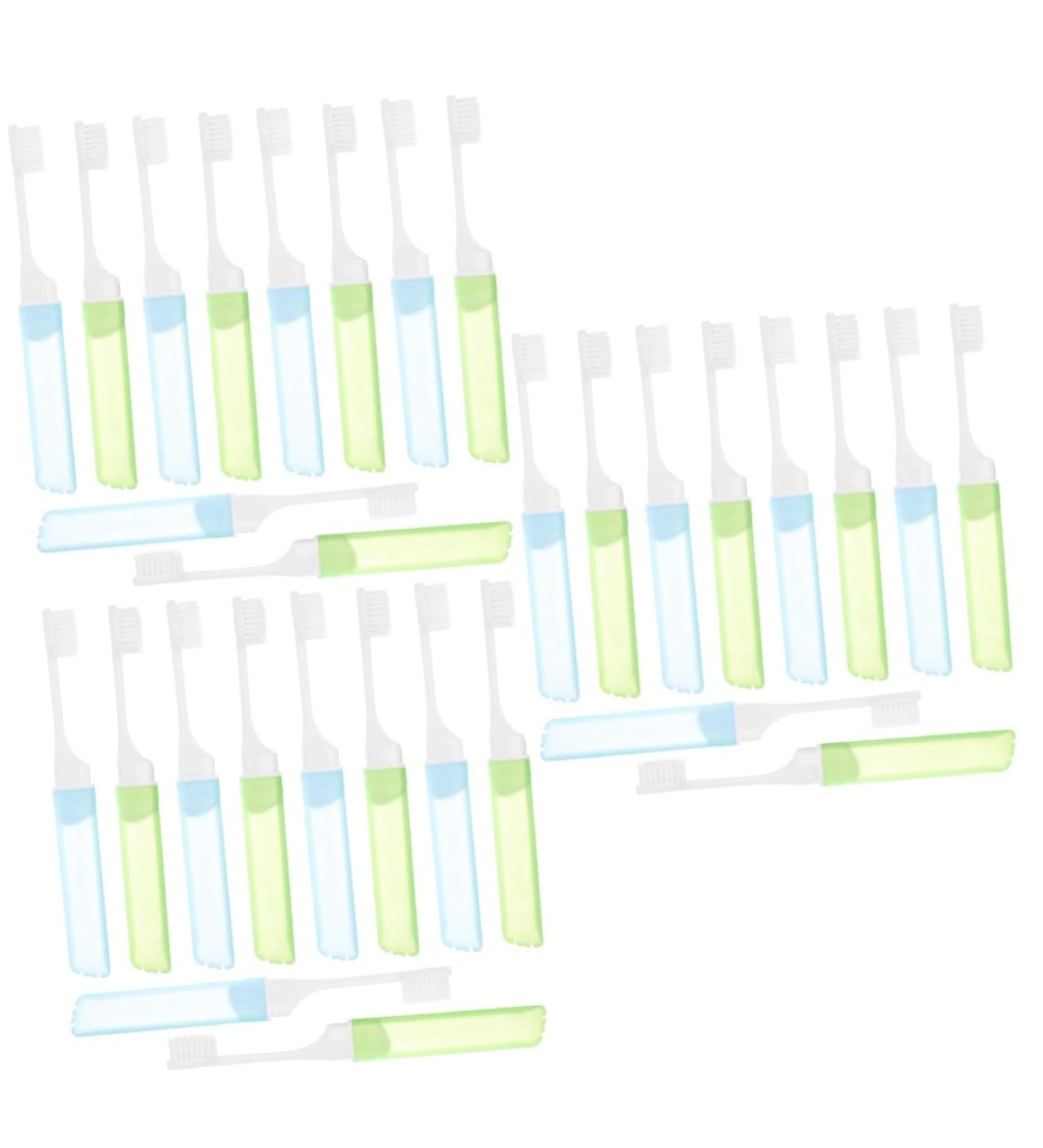FRCOLOR 30 Pcs Portable Travel Toothbrush Set - Soft Bristles & Accessories for Hotels and Travel - Ideal for Clean Teeth On-the-Go - Buy Online on GoSupps.com
