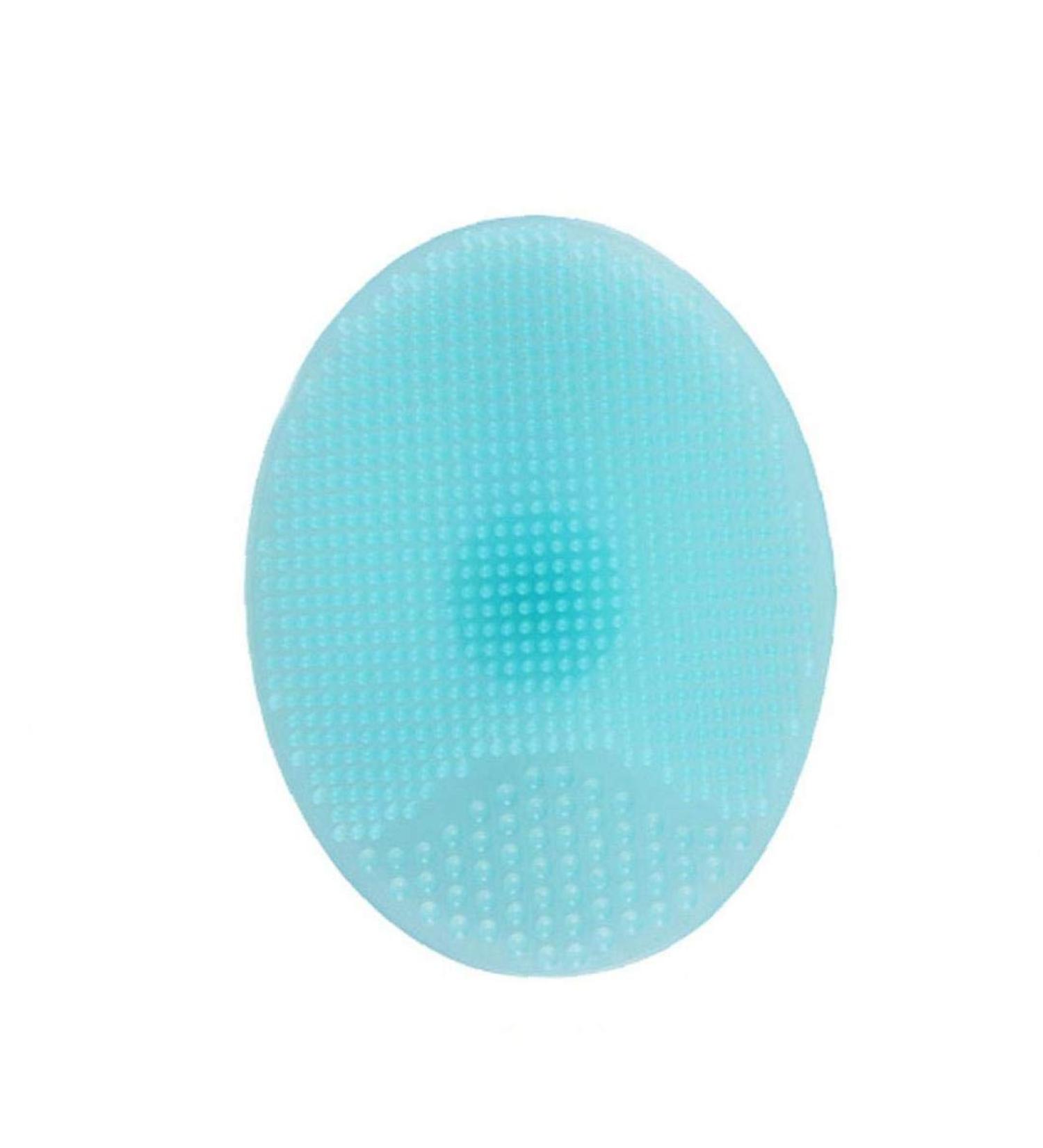 Soft Silicone Facial Cleansing Pads Bathroom Washing Brush Hair Facial Exfoliator Cleaning Scrubber Shower Sponge Blackhead Scrub For Shower Wash (Blue) 1pc - Buy Online on GoSupps.com