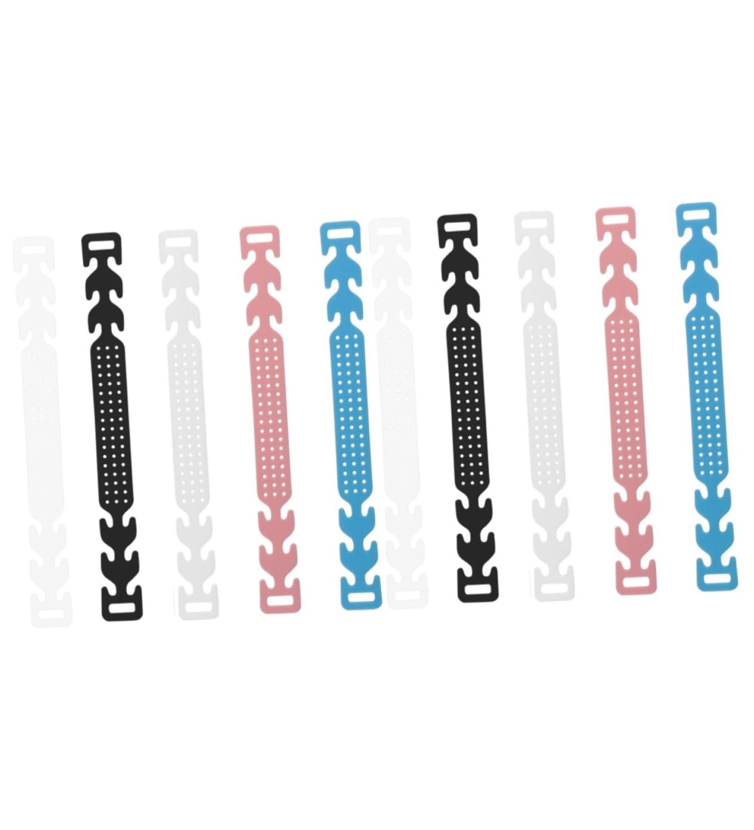 Magiclulu 10pc Elastic Mask Extension Straps & Buckles - Adjustable Ear Aid for Comfort | Elder Rings 15x1.5cm - Buy Online on GoSupps.com