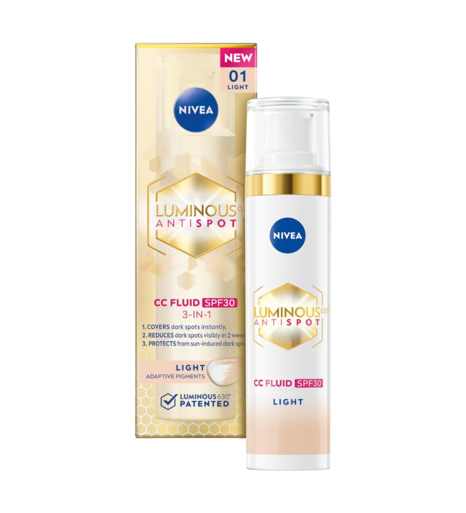 NIVEA LUMINOUS630 Cr me Anti-d coloration CC SPF 30 Teinte 01/Light 40ml - Buy Online on GoSupps.com