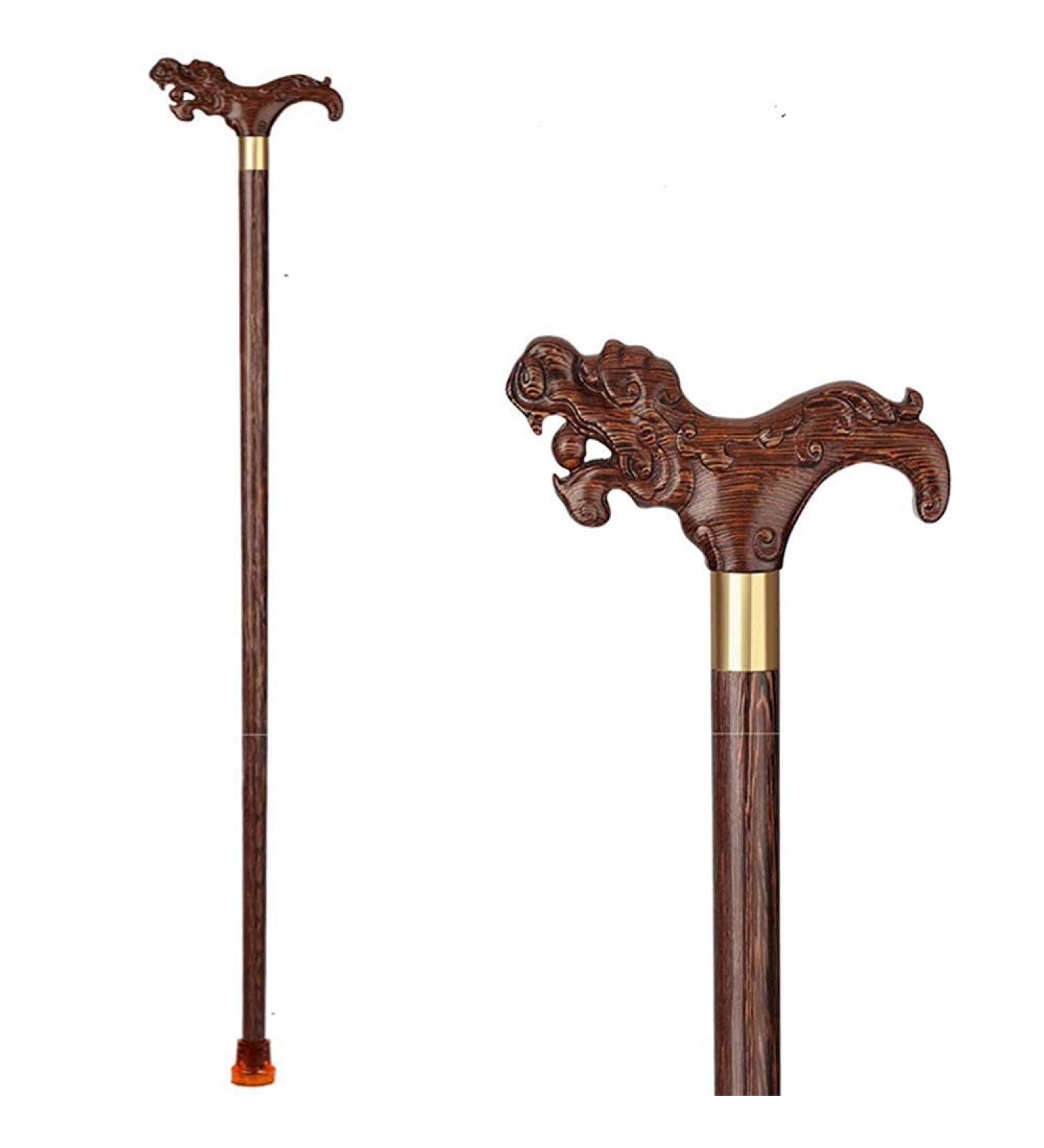 Walkers for Seniors Adult Crutches Wenge Wood Material Dragon Shape Beautiful and Generous Both Men and Women Can Use rollat Journey - Buy Online on GoSupps.com