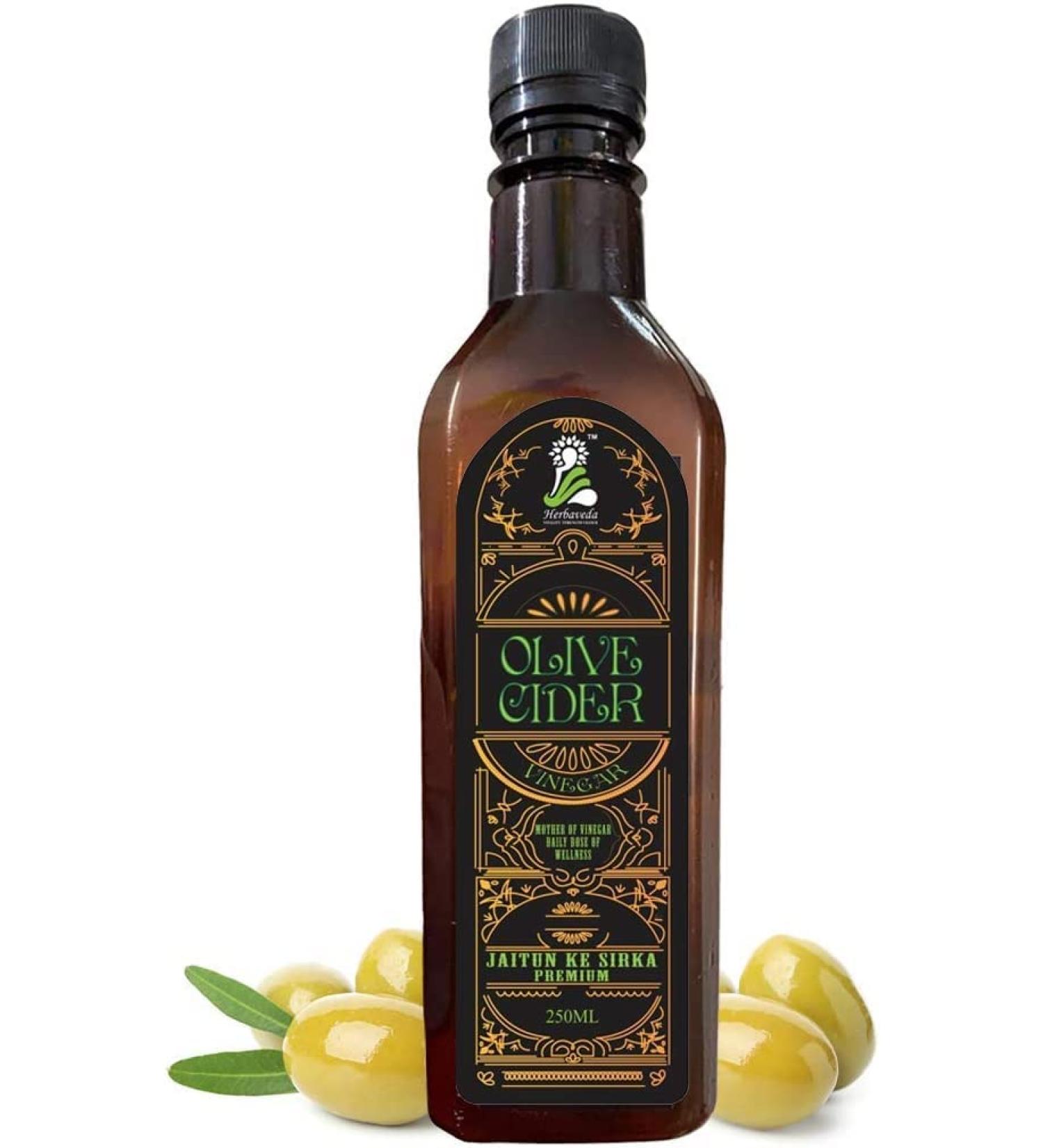 ORGANIZE LEANBEING Pure Olive Cider Vinegar 250ml Jaitun Ka Sirka Zaitun Ka Sirka Controls Diabetes Good for Skin - Buy Online on GoSupps.com