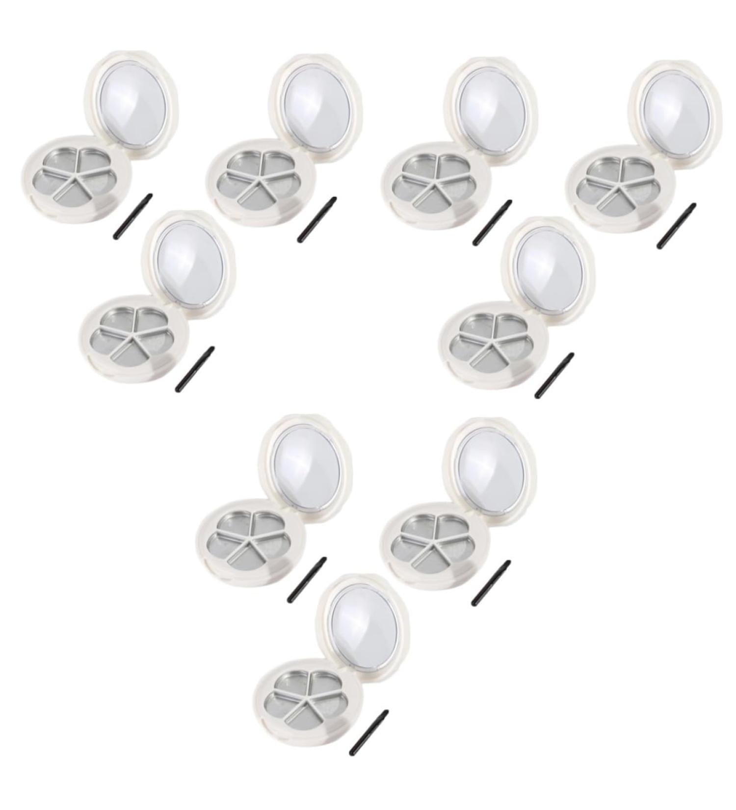 Balacoo 9 Pcs Eye Shadow DIY Lip Balm Containers Makeup Empty Eyeshadow Compact Powder Empty Box Cosmetic - Buy Online on GoSupps.com