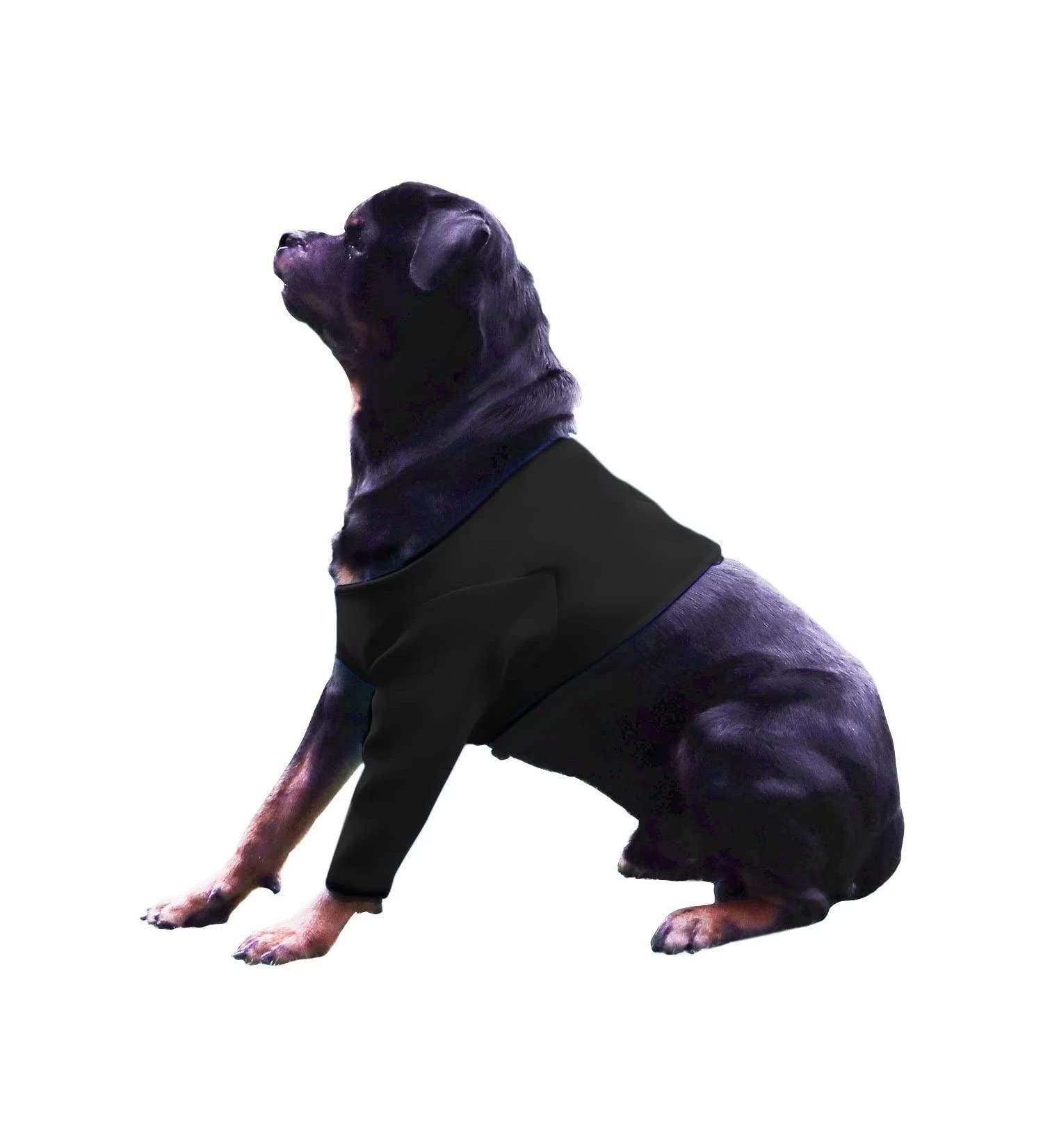 Gtobes Dog Recovery Suit - Waterproof XXL Black | Cone Collar Alternative for Wound Protection Licking Prevention & Comfort - Buy Online on GoSupps.com