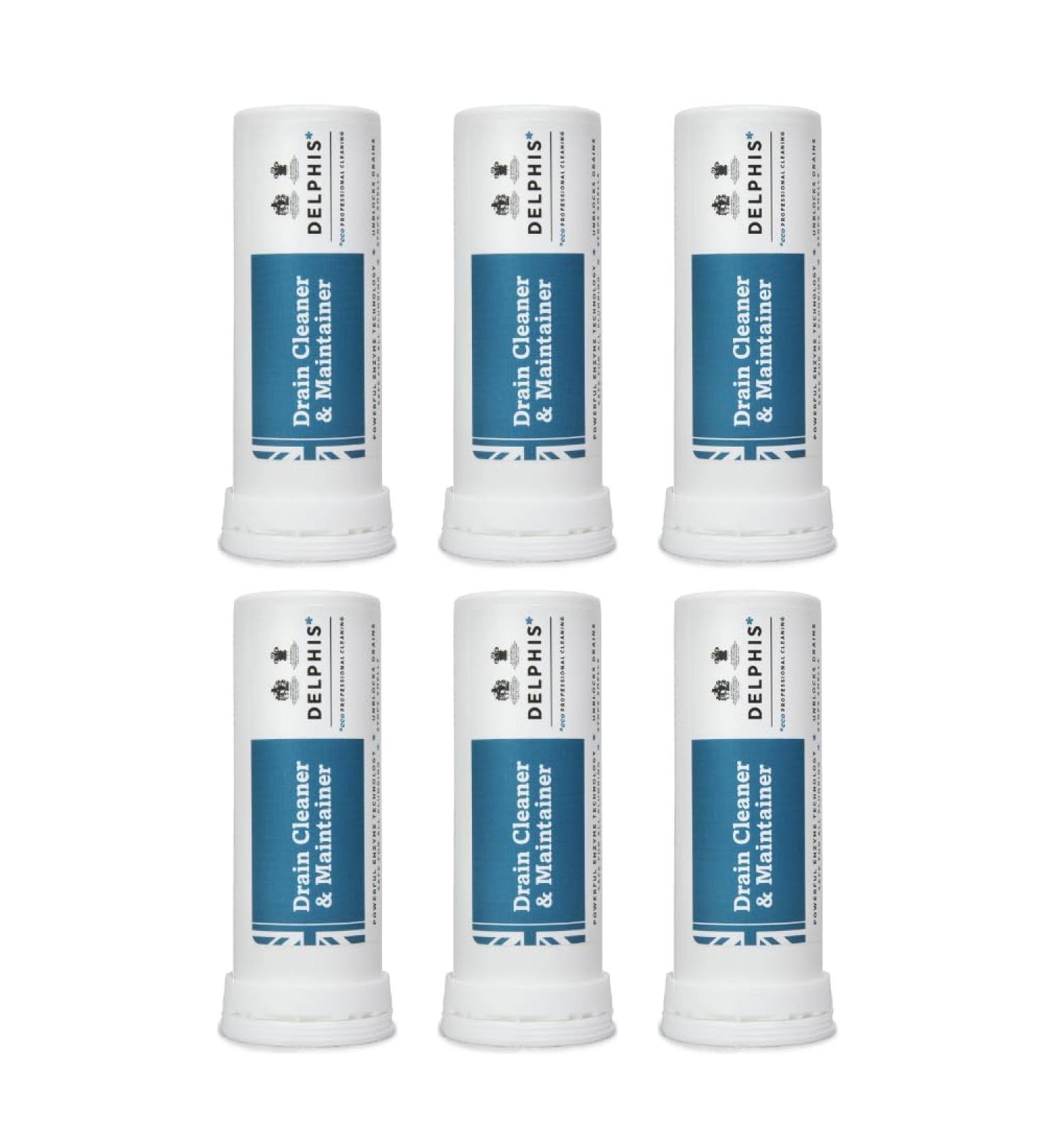 Case of 6 x Delphis Drain Cleaner and Maintainer Tablets 10 Pack - Buy Online on GoSupps.com