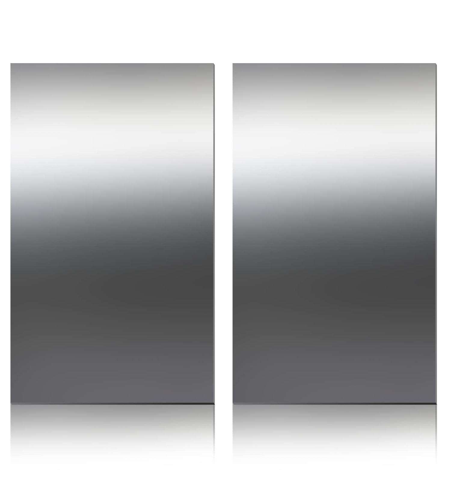 Stainless Steel Sheet Metal for Crafting - 2 Pcs 12 x 6 x 0.018 Inch - Buy Online on GoSupps.com