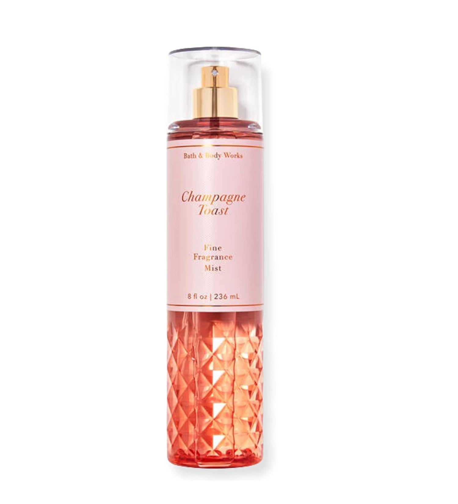 bath&bath Works Champagne Toast Fine Body Fragrance Mist 8 Fluid Ounce (Champagne Toast) 1 Champagne Toast 8 Fl Oz (Pack of 1)