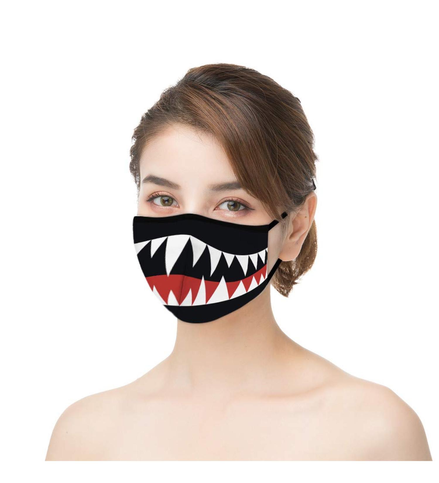 Yliquor 3 PC Adult Cycling Milk Shreds Mask Windproof Anti-Spitting Protective Washable Cotton Face Covering Reusable for Cycling Camping Travel (3 PC Black) - Buy Online on GoSupps.com