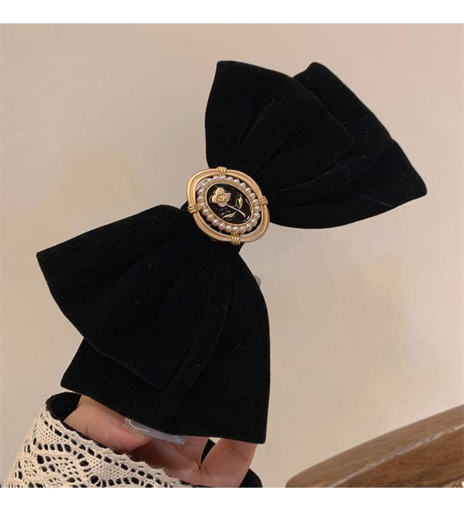 Bow Hair Pins Velvet Hair Clips Barrette Gift for:Girl friend/wife/mom/woman/ girls - Buy Online on GoSupps.com