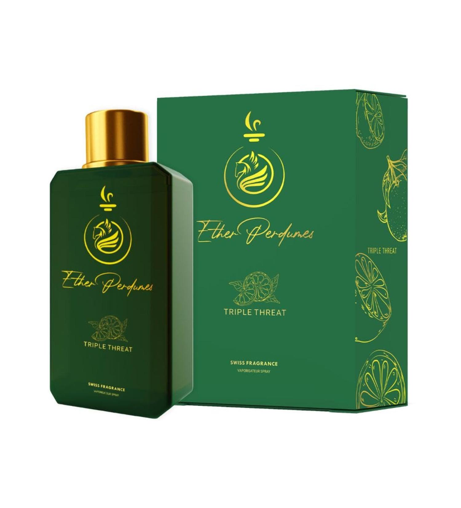 TRIPLE THREAT Extrait De Parfum 100ML Perfume I Luxury Niche Perfume Made In UAE I Higher Oil Concentration for Increased Potency & Longevity - Buy Online on GoSupps.com