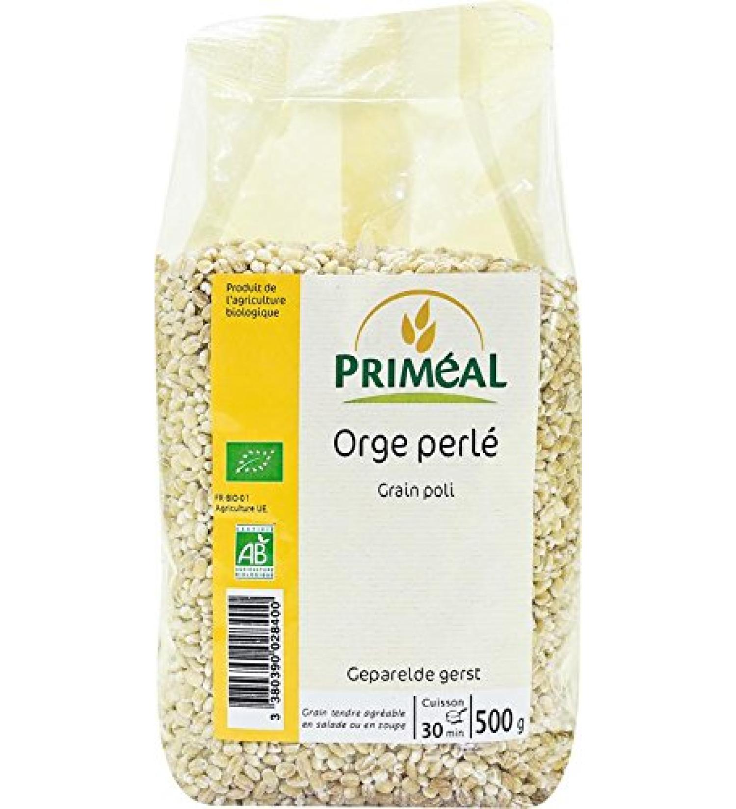 Priméal Pearl Barley Organic France 500g