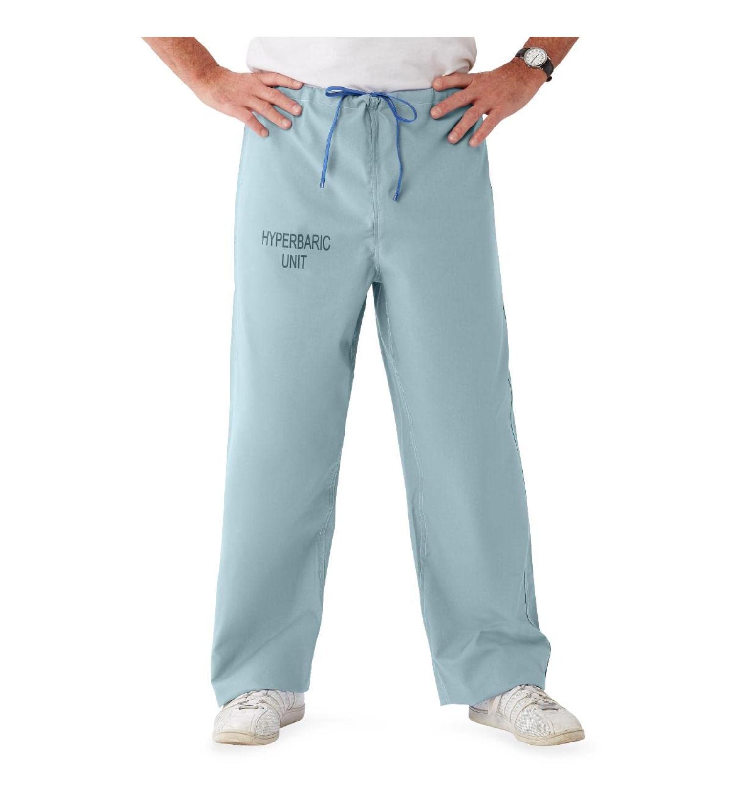 Medline 100% Cotton Unisex Reversible Hyperbaric Scrub Pants - Misty, 3XL Regular Inseam - Buy Online on GoSupps.com