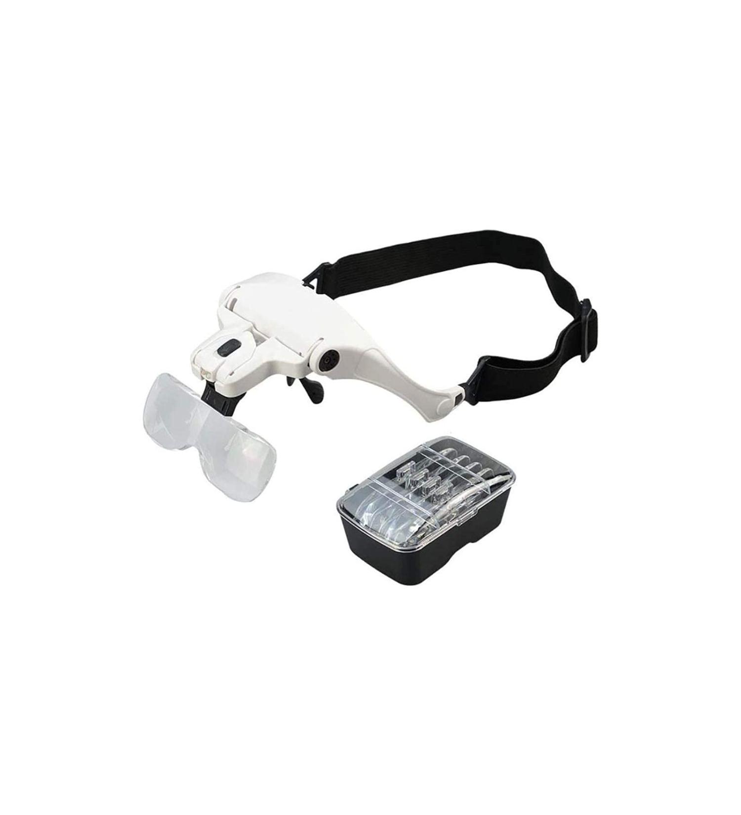 Headband Magnifier Head MountLighted Magnifying Glasses Headband Magnifier Glasses LED Magnifying Loupe Head Mount Magnifier 5 Lens Interchangeable for Reading Watch and Electronic Repair for Hobb - Buy Online on GoSupps.com