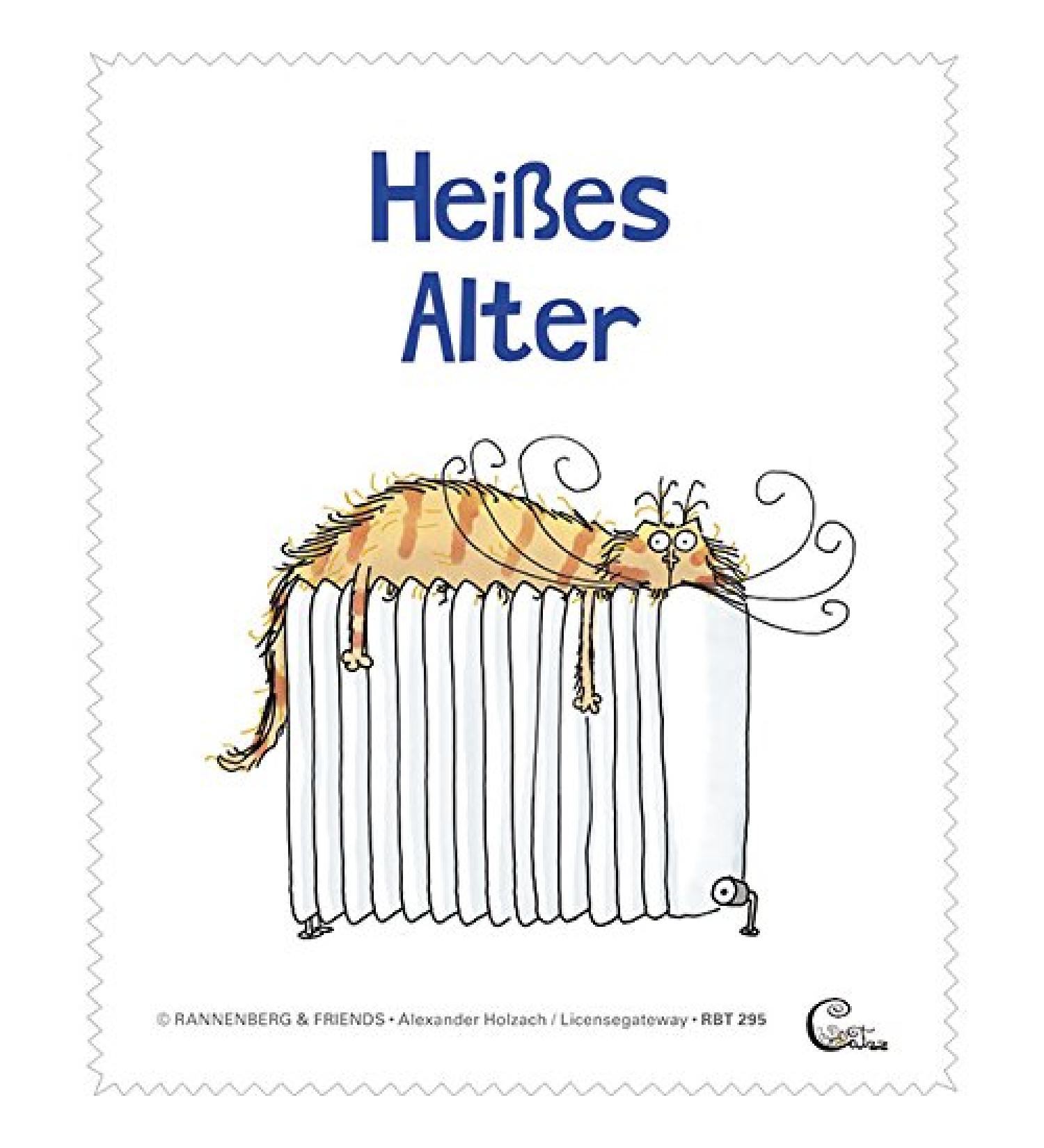 Glasses cleaning cloth - Cat - "Catzz - Hot Age" 15x18cm