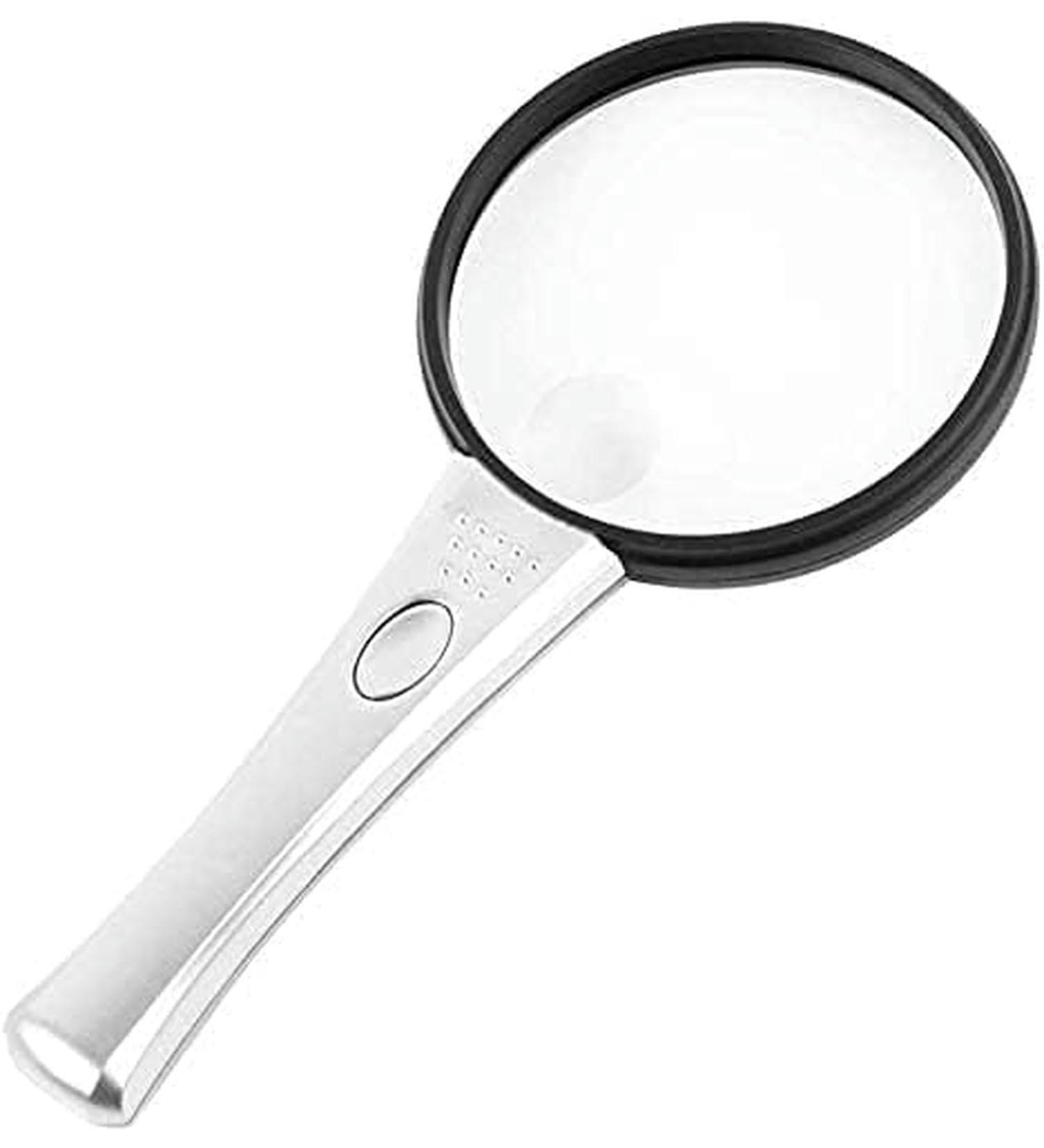 Portable Magnifier Dual HD Lens 3X 6X Amplification 2 LED Lamp Handheld Reading Magnifier 90mm Magnifier Full of Stars - Buy Online on GoSupps.com