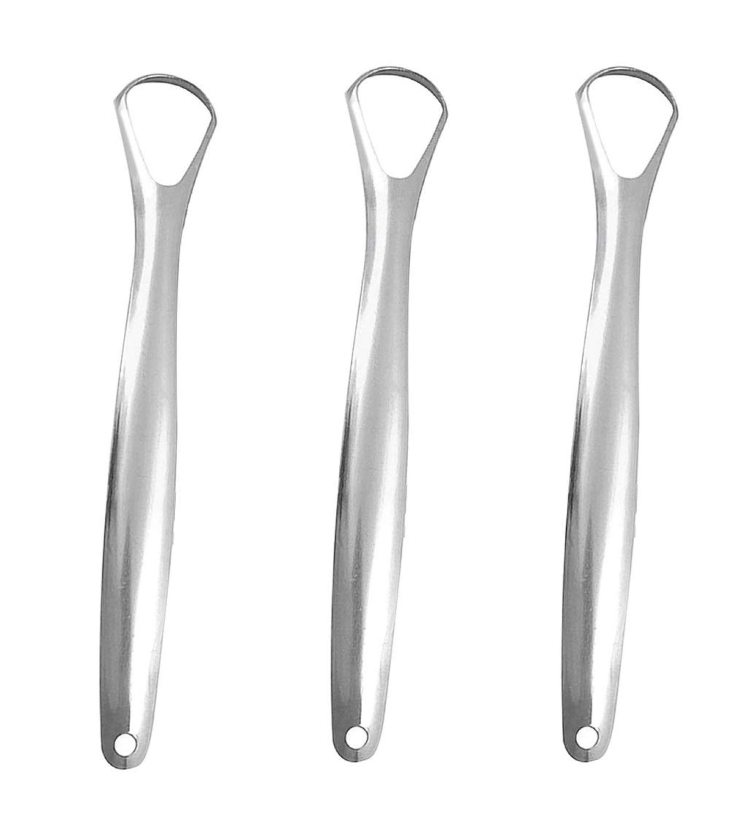 Buy Iwahle Tongue Scraper - Stainless Steel Mouth Cleaner for Adults & Children (3pcs) | International Shipping - Buy Online on GoSupps.com