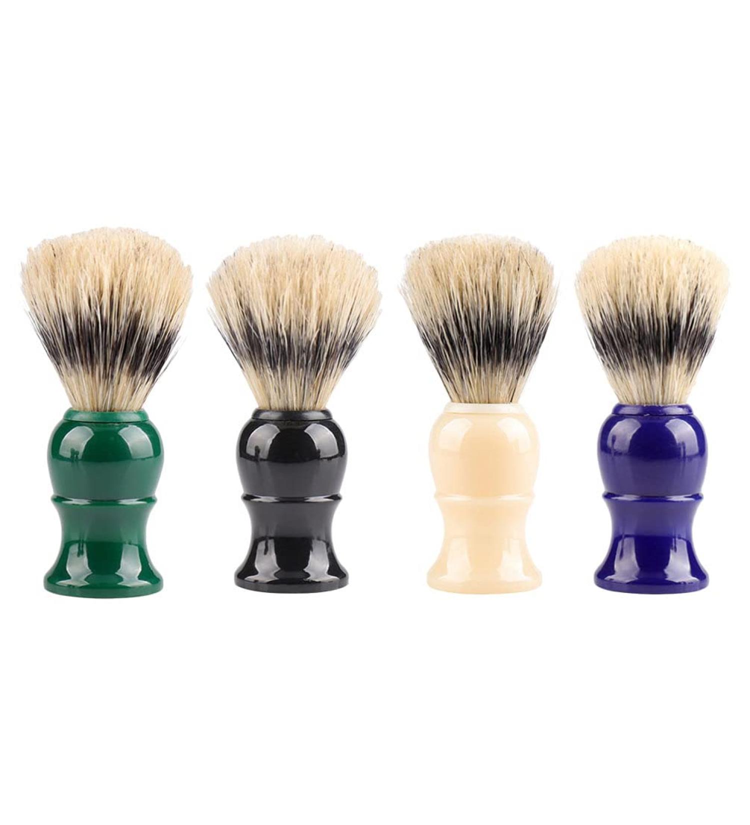 Buy Men's Back Razor Set - 4pcs Ultra-Soft Bristle Shave Brush & Handle - Perfect for Inner Shaving - Silver Spitz Roof Design - Buy Online on GoSupps.com
